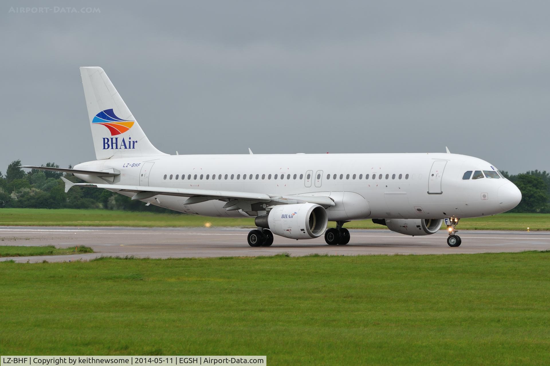 LZ-BHF, 1999 Airbus A320-214 C/N 1087, Leaving for Burgas, Bulgaria.