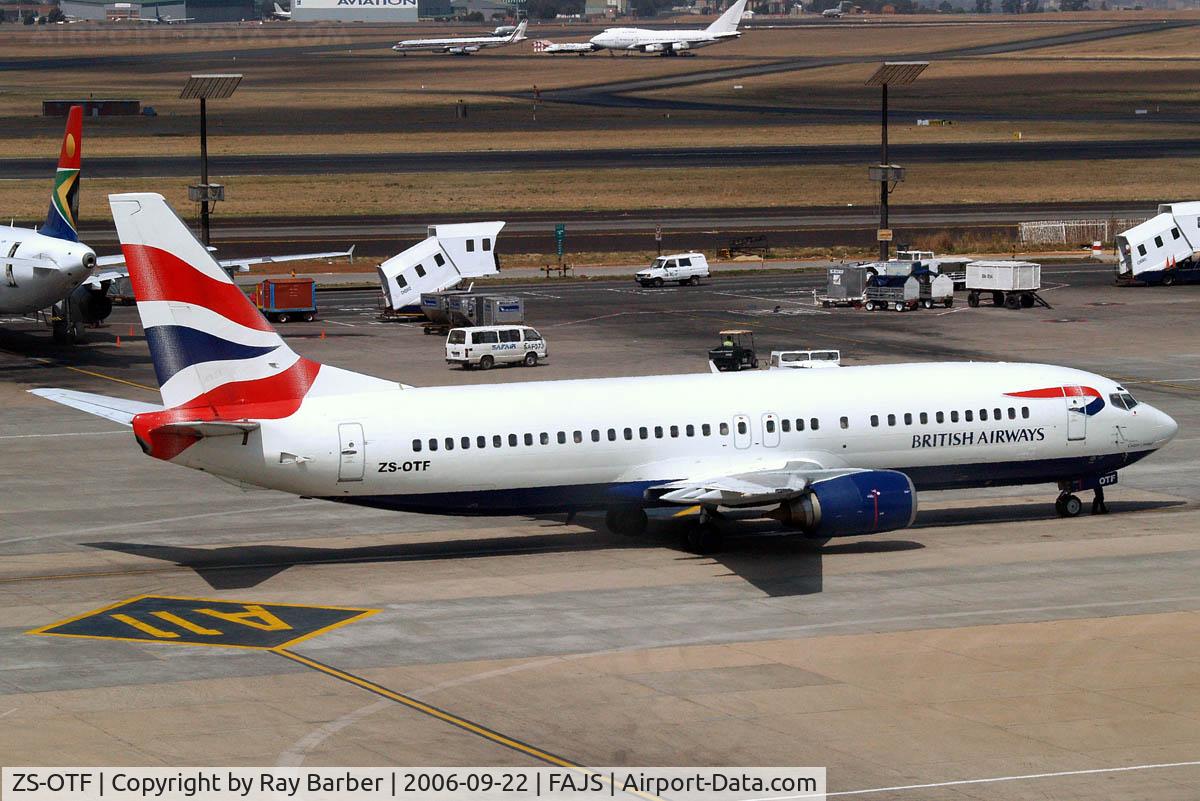 ZS-OTF, 1991 Boeing 737-436 C/N 25305, Boeing 737-436 [25305] (Comair/British Airways) Johannesburg Int~ZS 22/09/2006