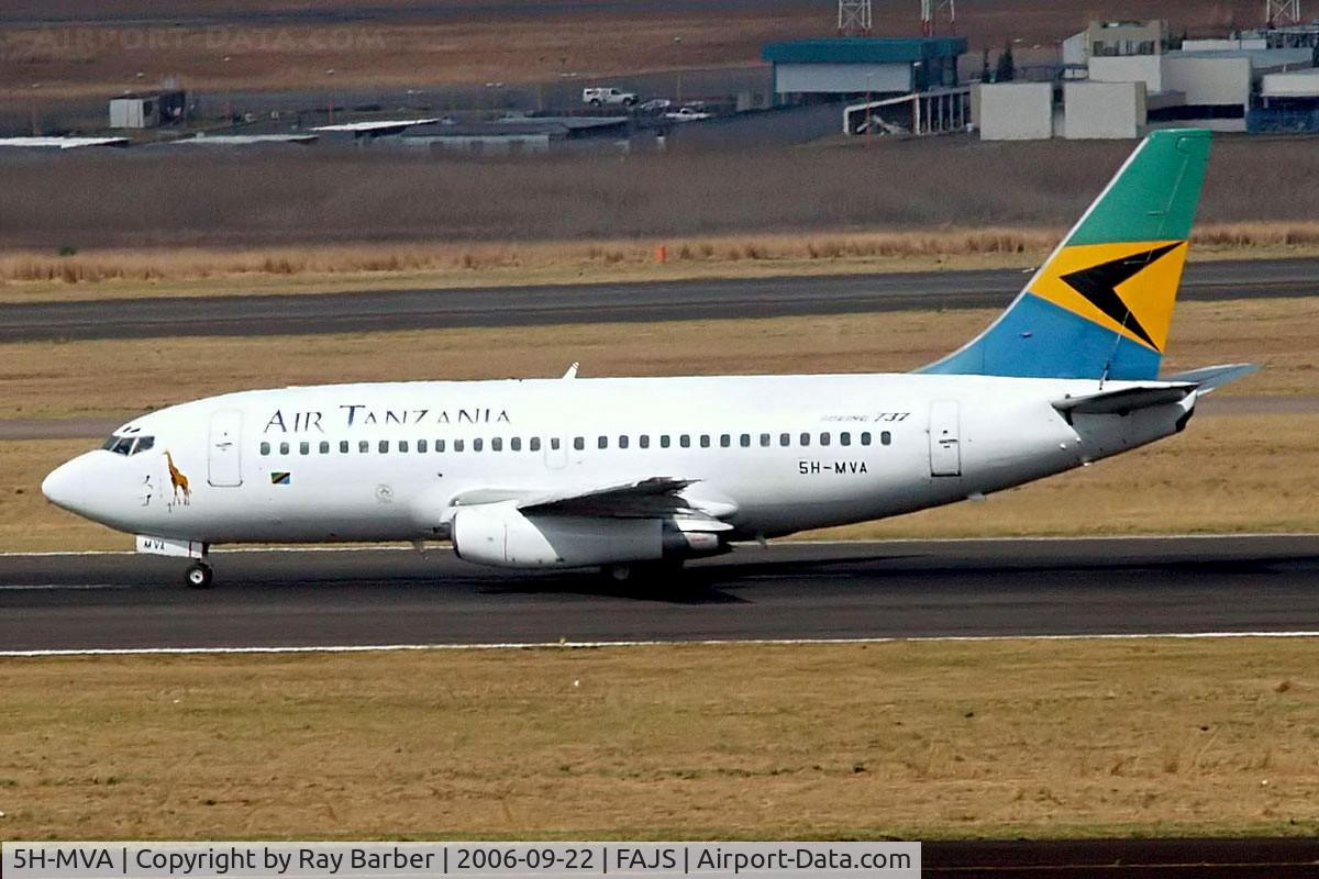 5H-MVA, 1980 Boeing 737-236 C/N 22031, Boeing 737-236 [22031] (Air Tanzania) Johannesburg Int~ZS 22/09/2006