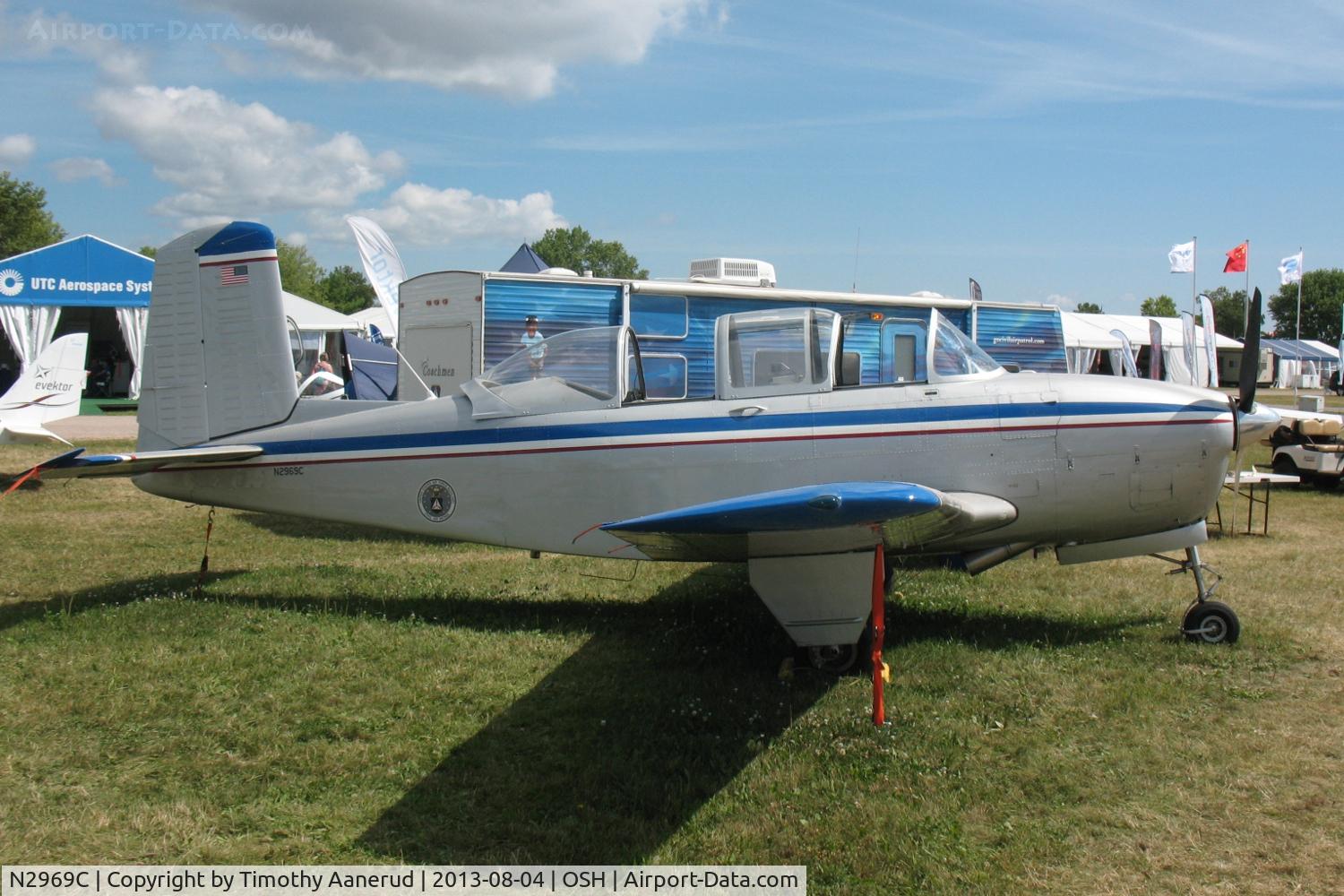 N2969C, 1953 Beech T-34A (A45) Mentor Mentor C/N G-155, 1953 Beech A45, c/n: G-155