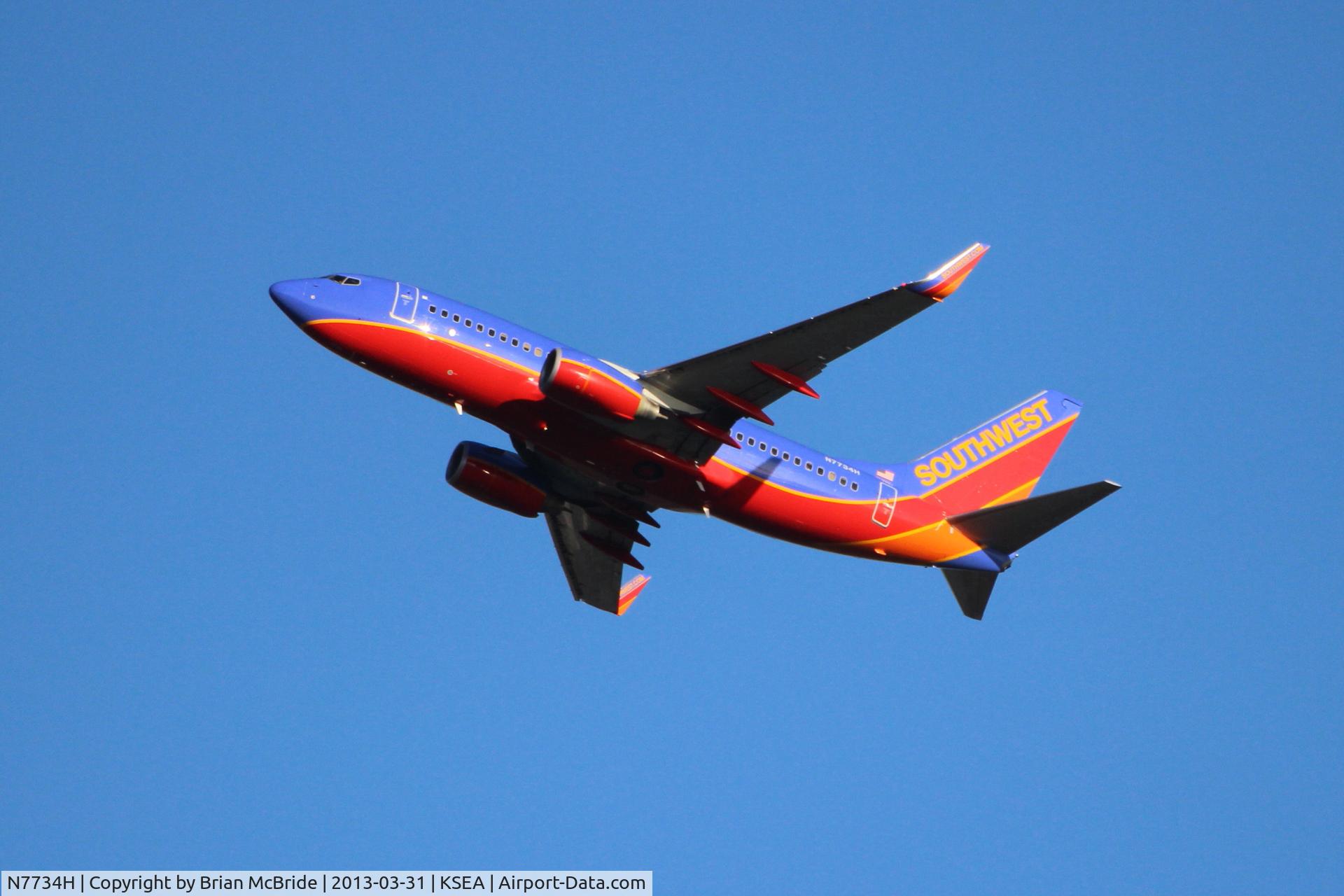 N7734H, 2006 Boeing 737-7BD C/N 33923, Southwest Airlines. 737-7BD. N7734H cn 33923. Seattle Tacoma - International (SEA KSEA). Image © Brian McBride. 31 March 2013