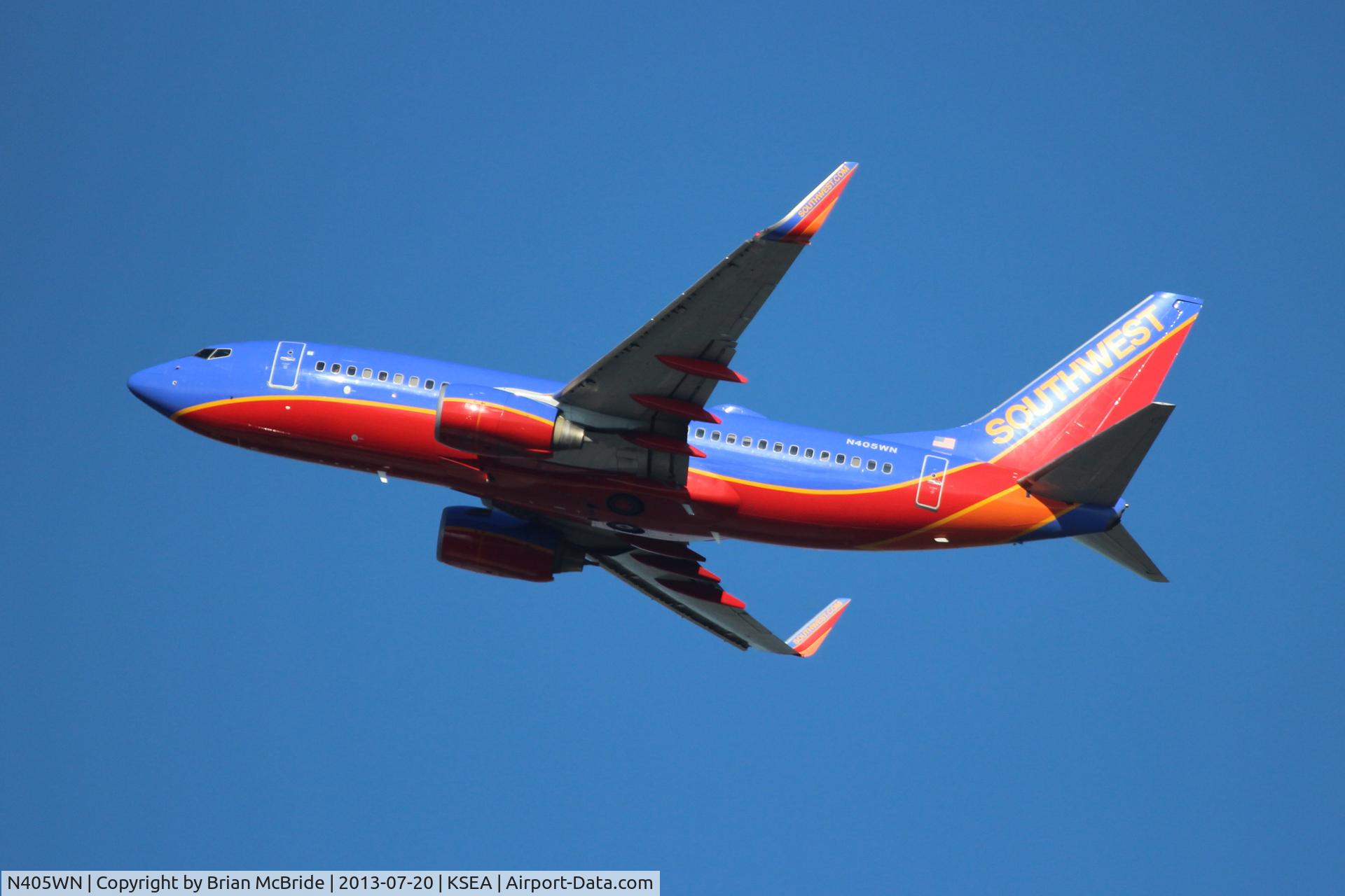 N405WN, 2001 Boeing 737-7H4 C/N 27893, Southwest Airlines. 737-7H4. N405WN cn 27893 881. Seattle Tacoma - International (SEA KSEA). Image © Brian McBride. 20 July 2013