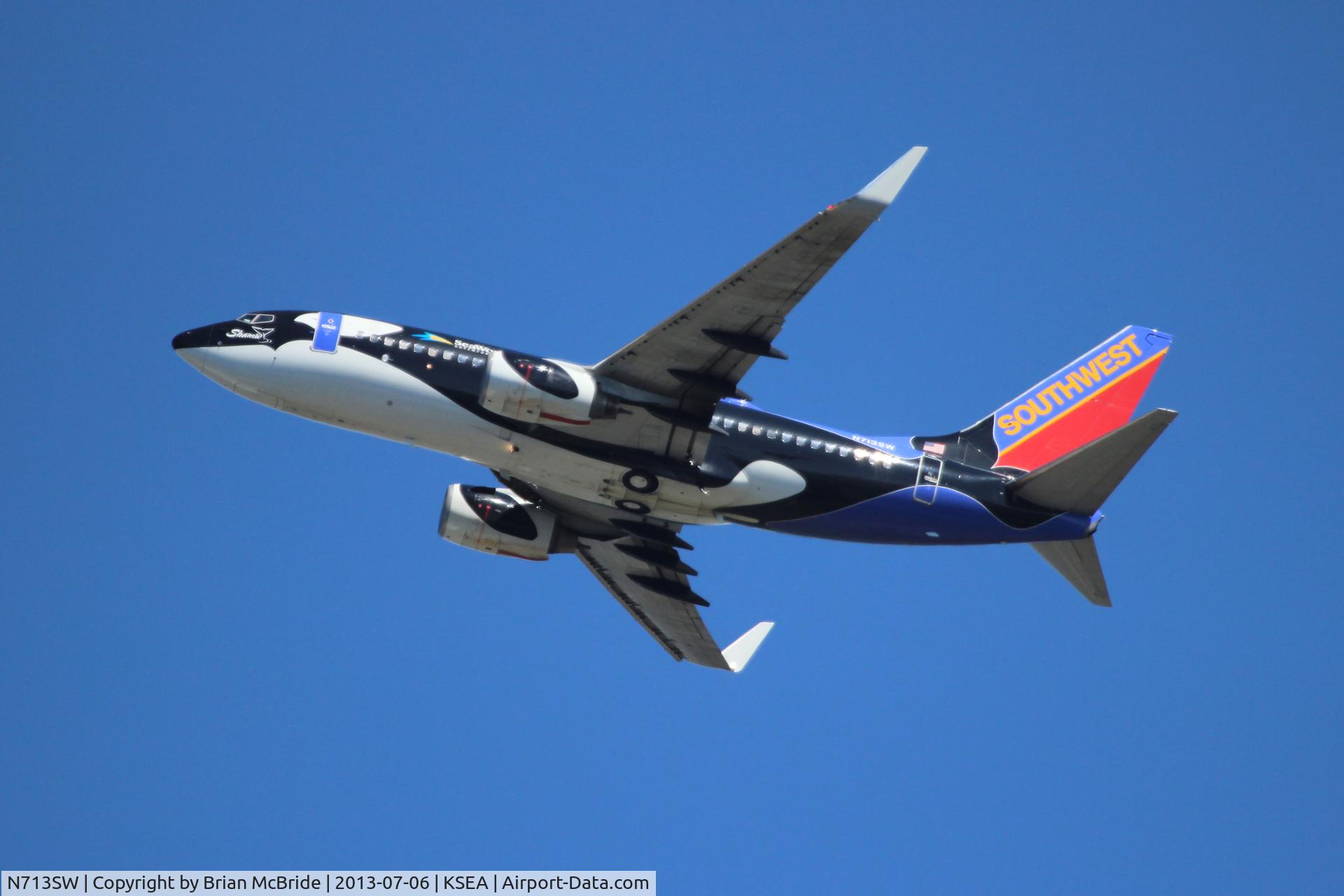 N713SW, 1998 Boeing 737-7H4 C/N 27847, Southwest Airlines. 737-7H4. N713SW cn 27847 54. Seattle Tacoma - International (SEA KSEA). Image © Brian McBride. 06 July 2013