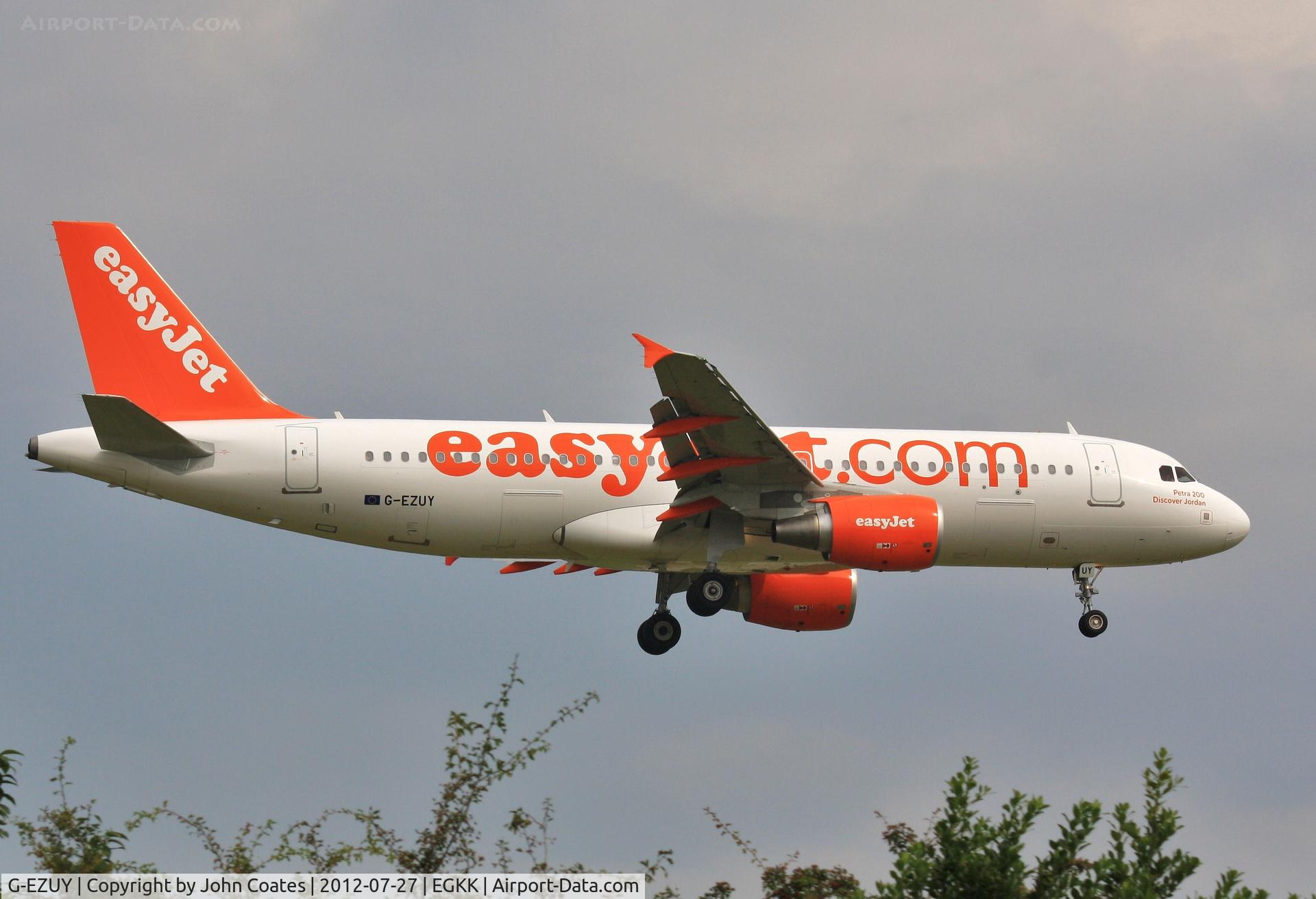 G-EZUY, 2012 Airbus A320-214 C/N 5146, Arriving 08