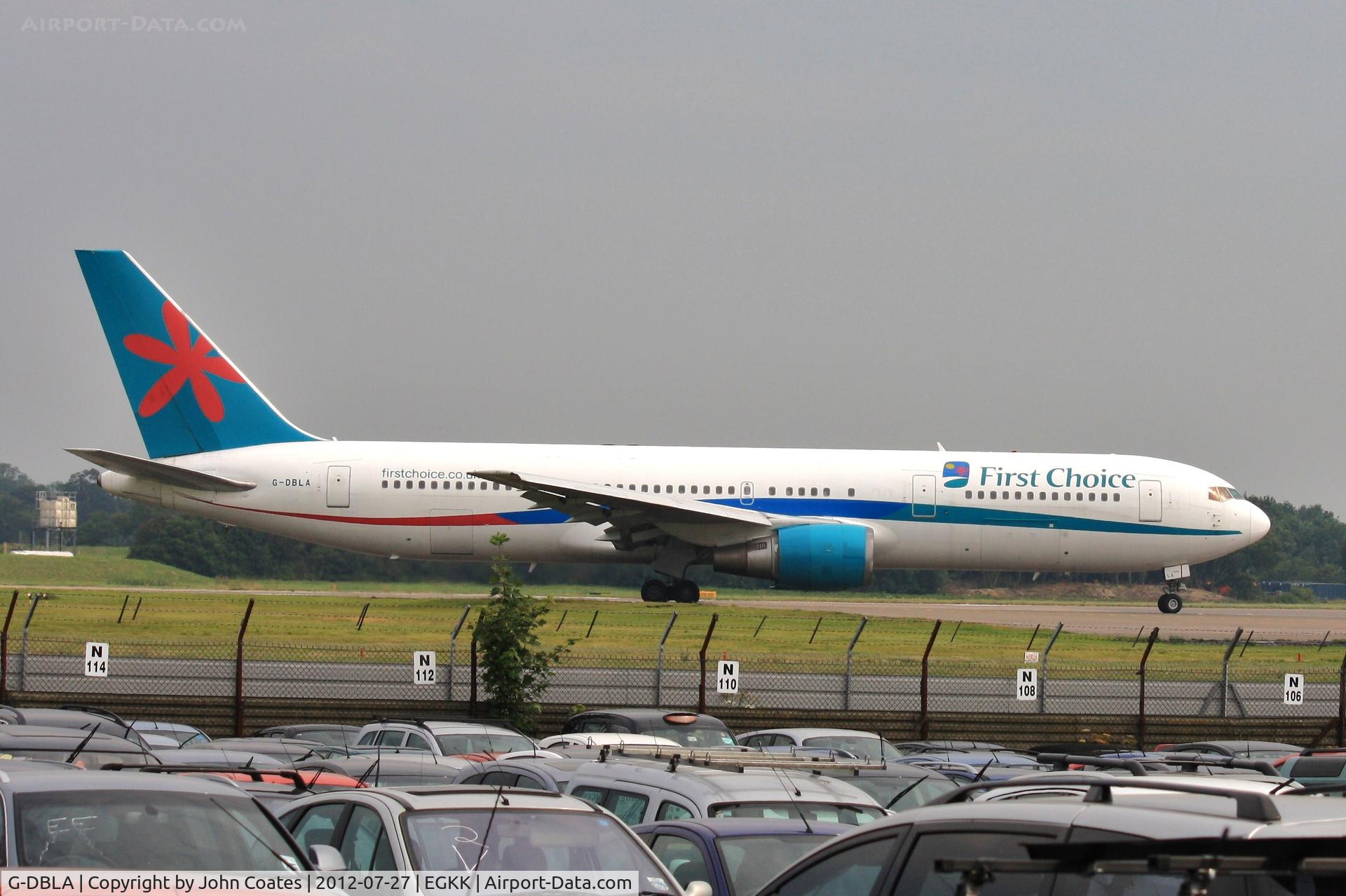 G-DBLA, 1992 Boeing 767-35E/ER C/N 26063, Waiting to line up