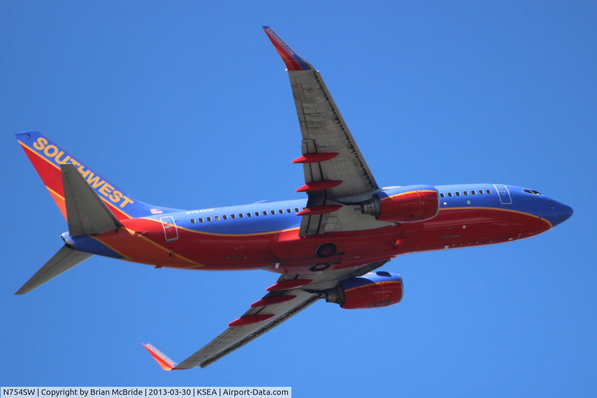 N754SW, 1999 Boeing 737-7H4 C/N 29849, Southwest Airlines. 737-7H4. N754SW cn 29849 416. Seattle Tacoma - International (SEA KSEA). Image © Brian McBride. 30 March 2013