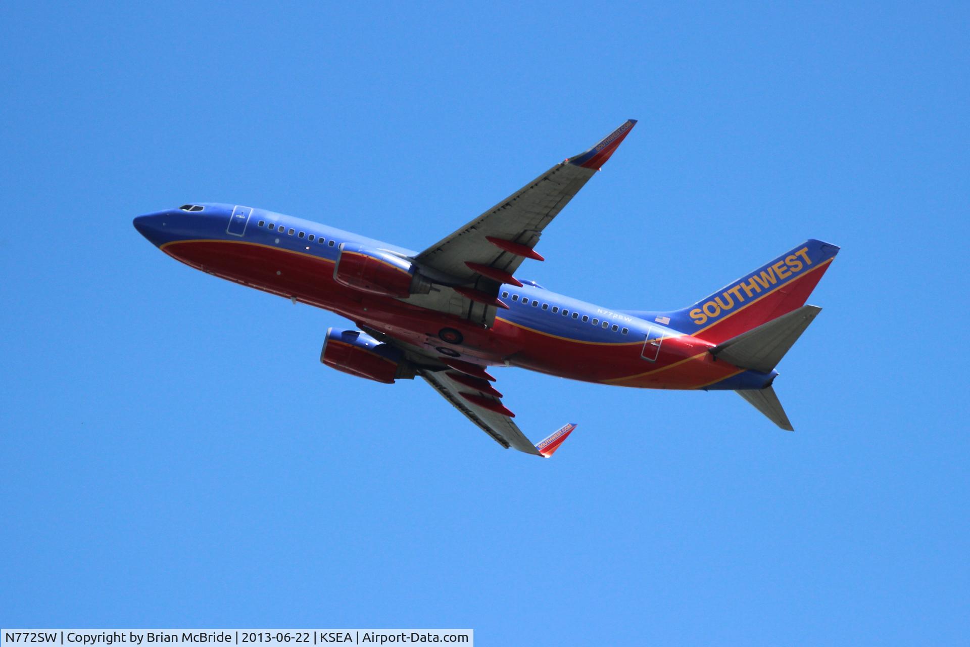 N772SW, 2000 Boeing 737-7H4 C/N 27880, Southwest Airlines. 737-7H4. N772SW cn 27880 601. Seattle Tacoma - International (SEA KSEA). Image © Brian McBride. 22 June 2013