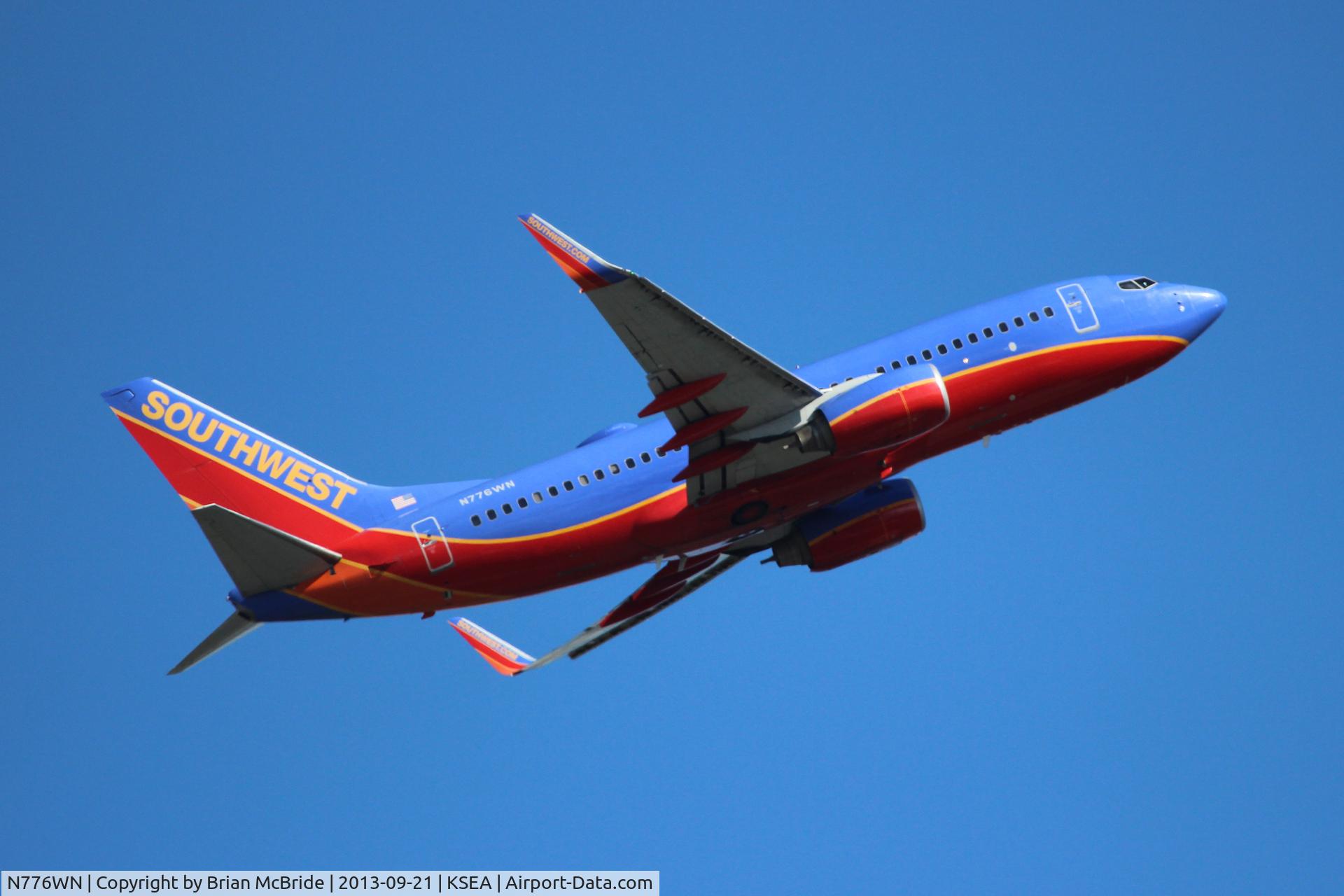N776WN, 2000 Boeing 737-7H4 C/N 30591, Southwest Airlines. 737-7H4. N776WN cn 30591 620. Seattle Tacoma - International (SEA KSEA). Image © Brian McBride. 21 September 2013