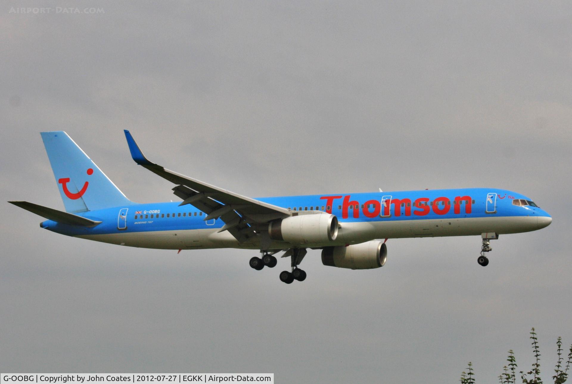 G-OOBG, 1999 Boeing 757-236 C/N 29942, Arriving 08