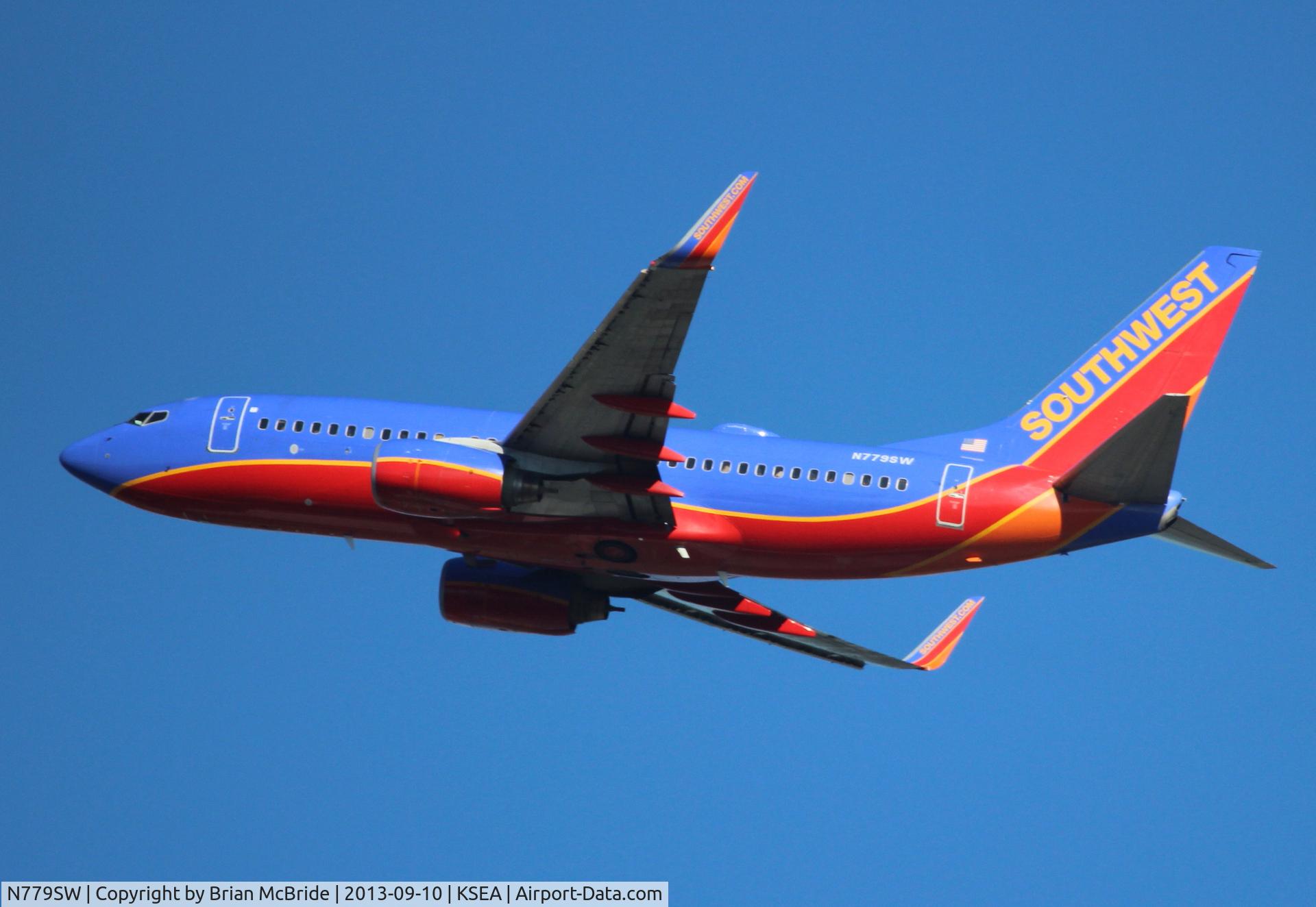 N779SW, 2000 Boeing 737-7H4 C/N 27884, Southwest Airlines. 737-7H4. N779SW cn 27884 628. Seattle Tacoma - International (SEA KSEA). Image © Brian McBride. 10 September 2013