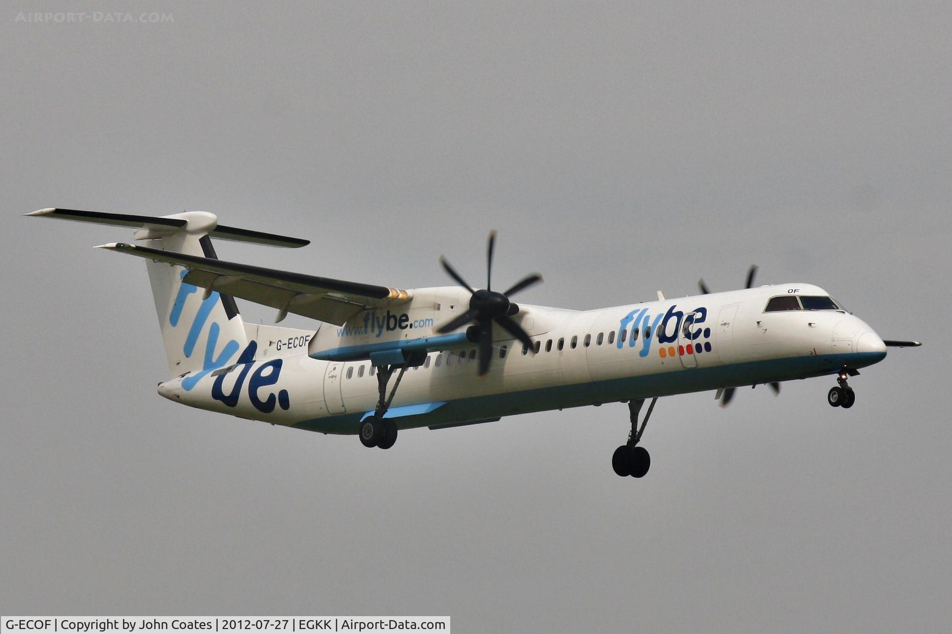 G-ECOF, 2008 De Havilland Canada DHC-8-402Q Dash 8 C/N 4216, Finals 08