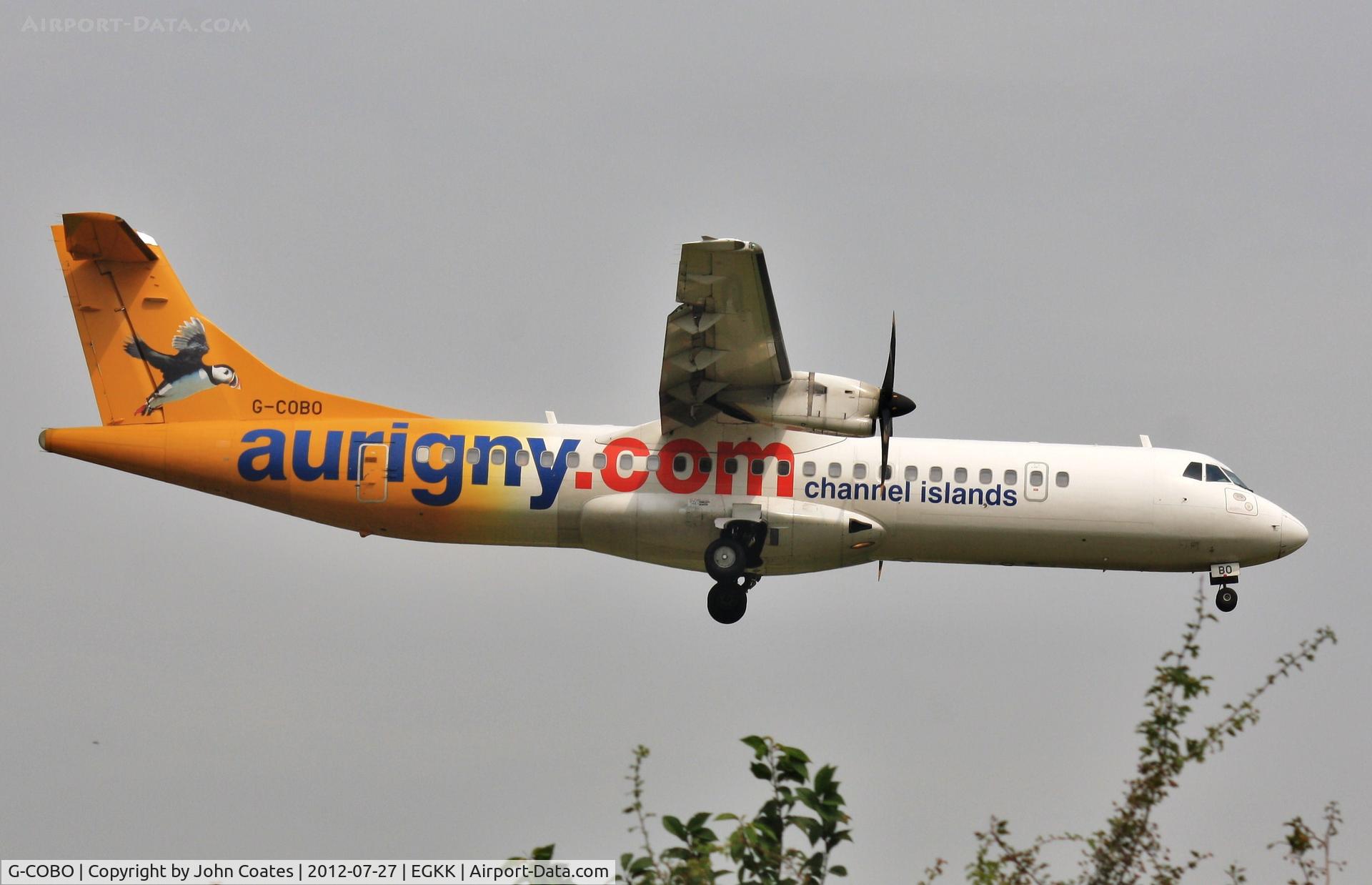 G-COBO, 2008 ATR 72-212A C/N 852, Arriving 08