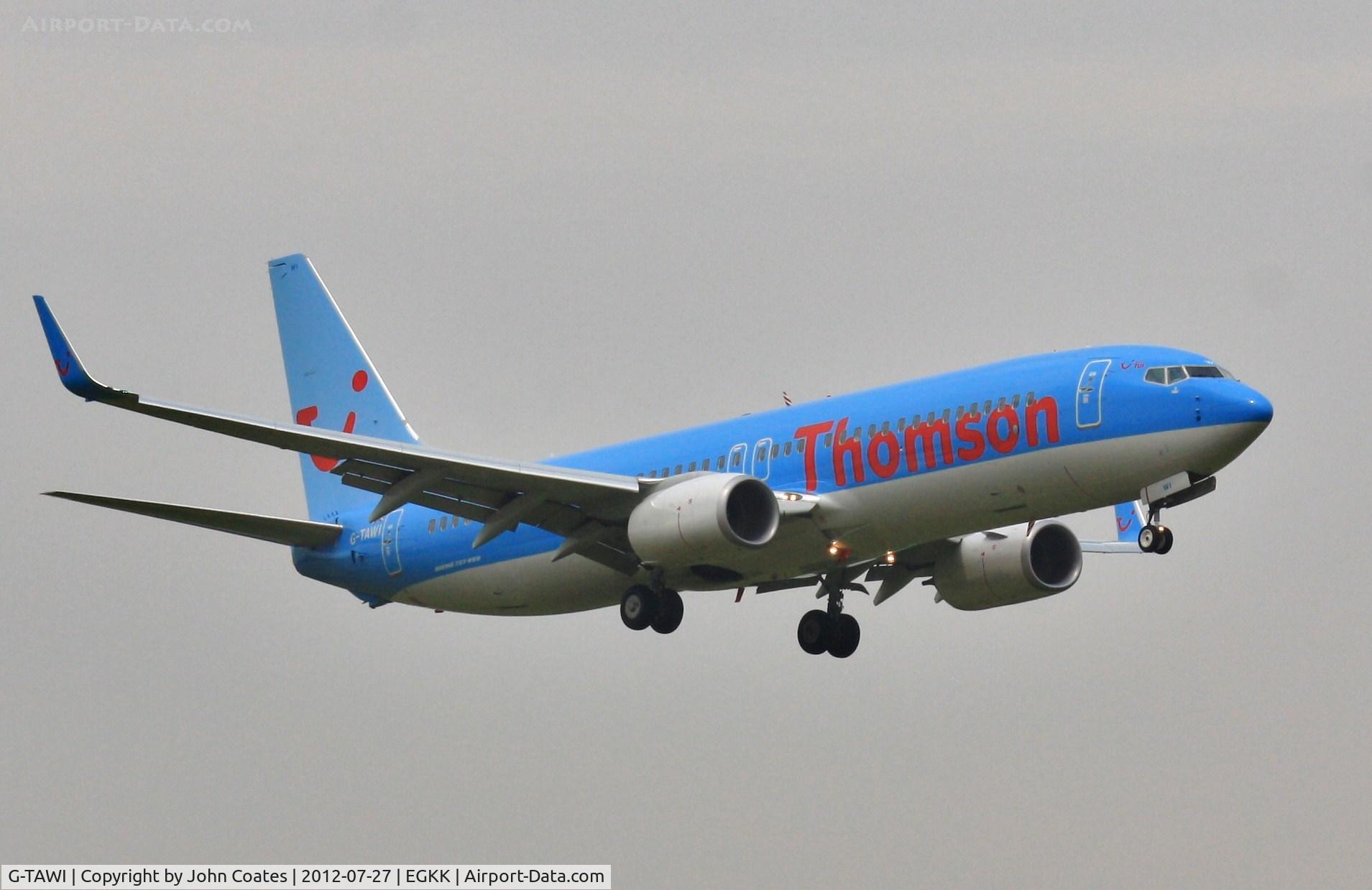 G-TAWI, 2012 Boeing 737-8K5 C/N 37267, Approach 08