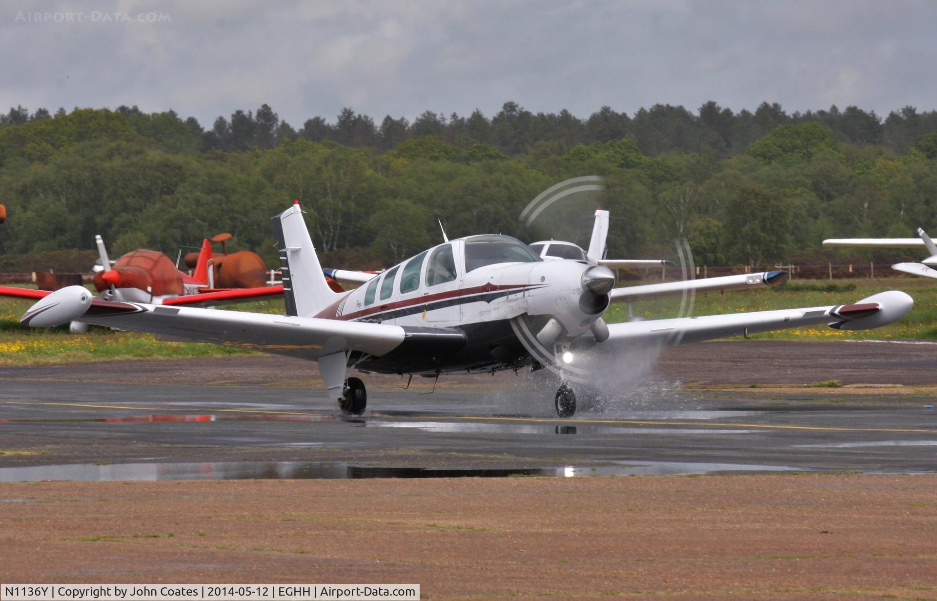 N1136Y, 1996 Raytheon Aircraft Company A36 Bonanza C/N E-3050, Damp departure