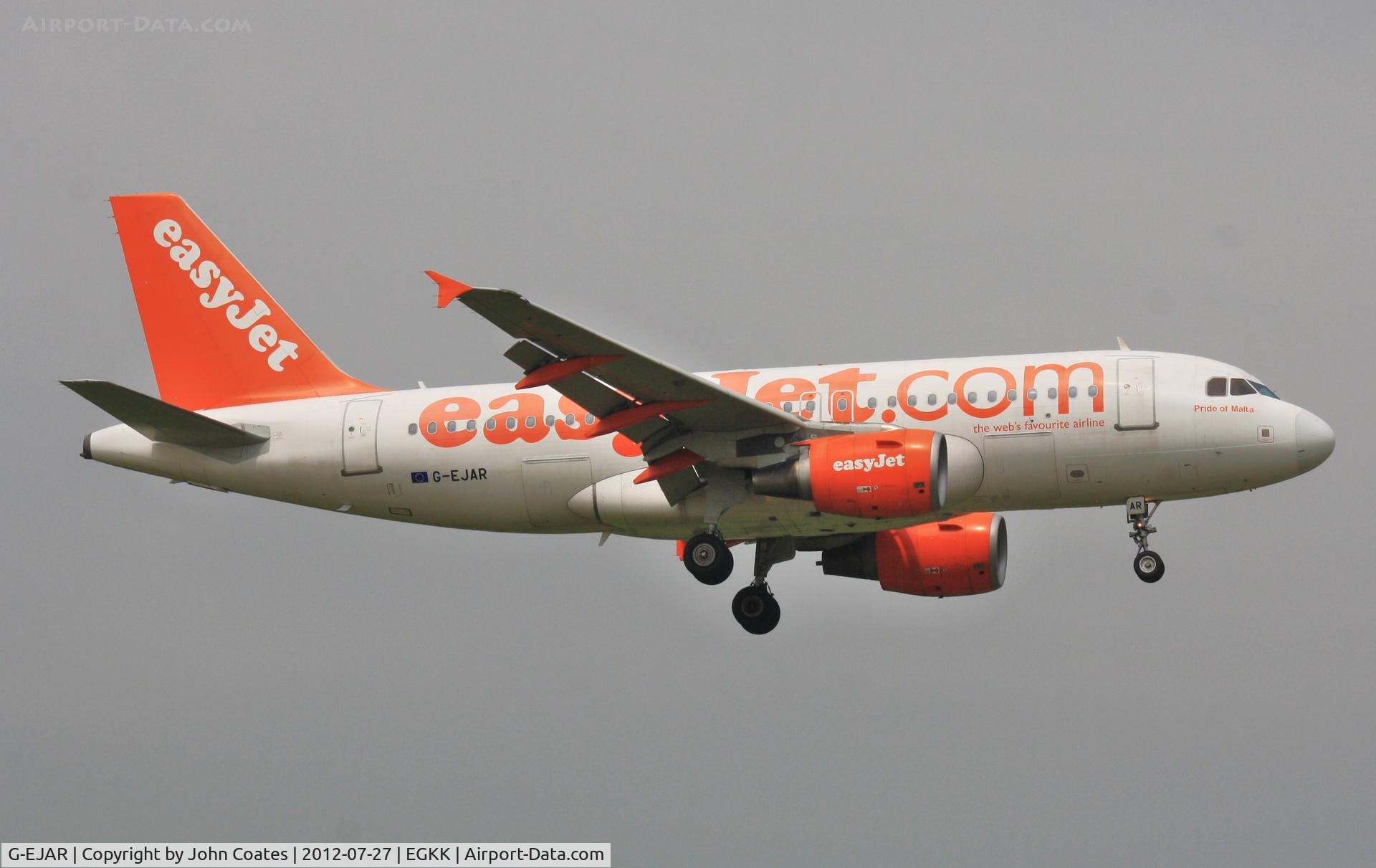 G-EJAR, 2005 Airbus A319-111 C/N 2412, Arriving 08