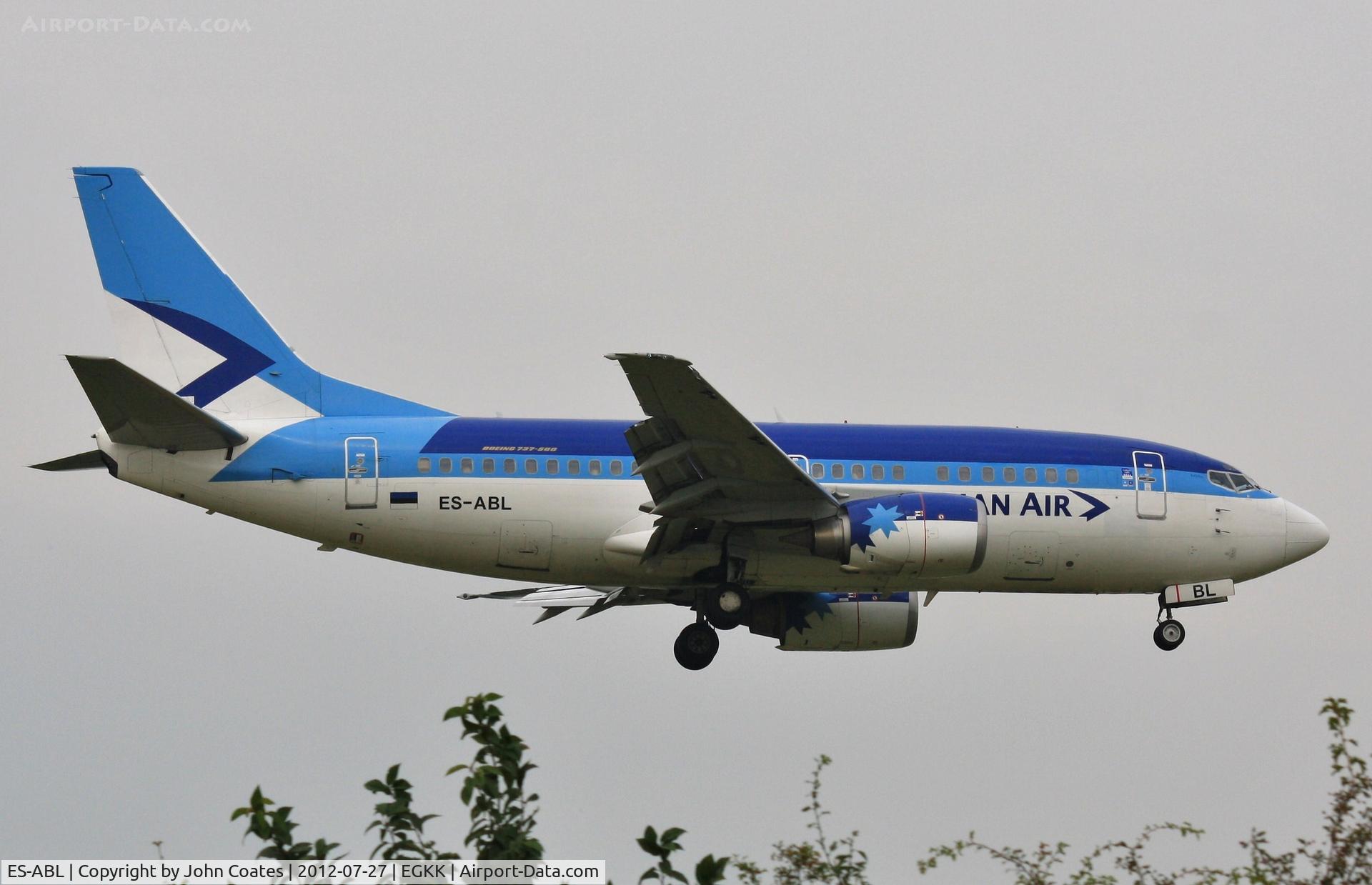 ES-ABL, 1998 Boeing 737-5L9 C/N 28997, Arriving 08
