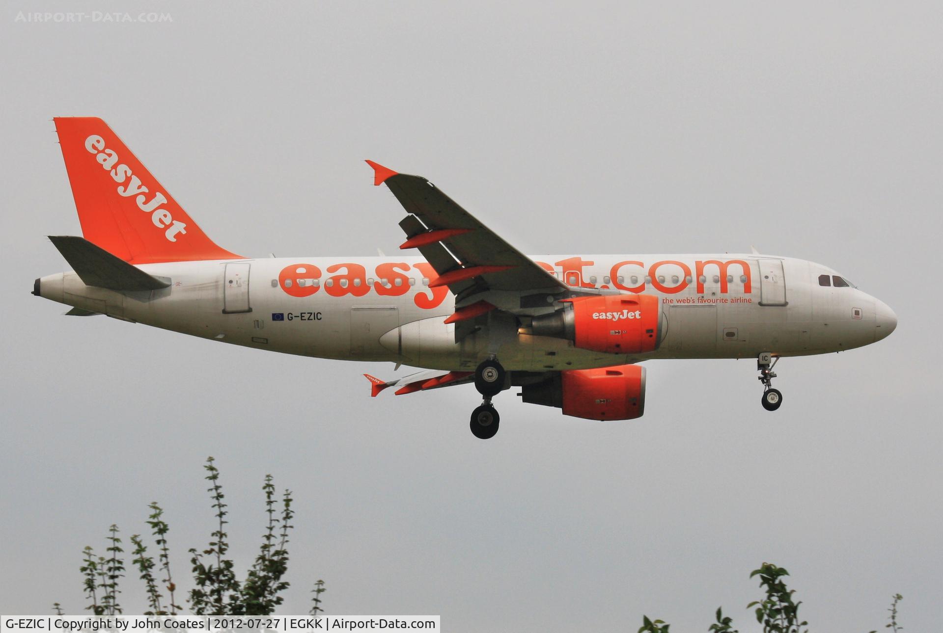 G-EZIC, 2005 Airbus A319-111 C/N 2436, Arriving 08