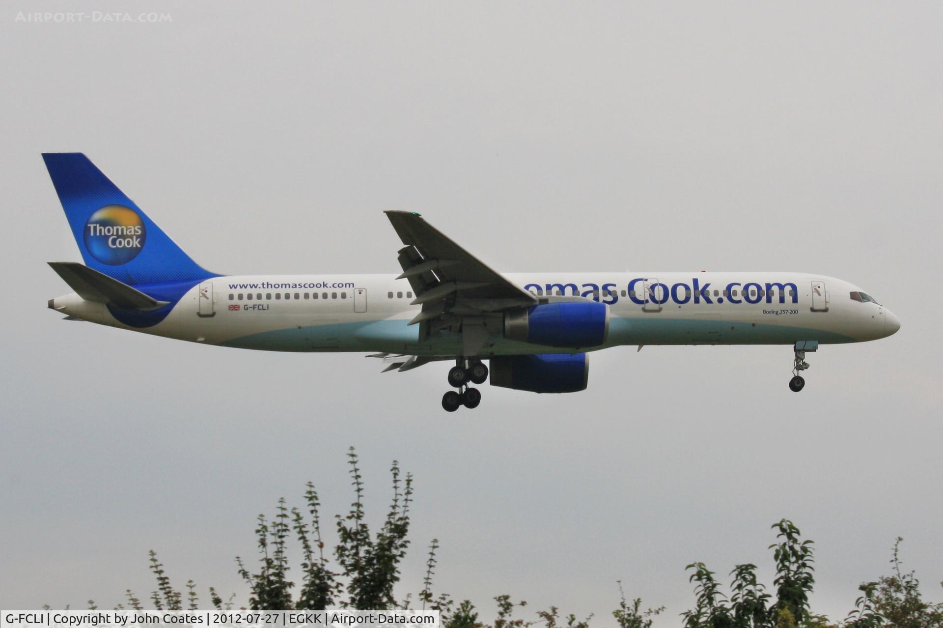G-FCLI, 1995 Boeing 757-28A C/N 26275, Arriving 08
