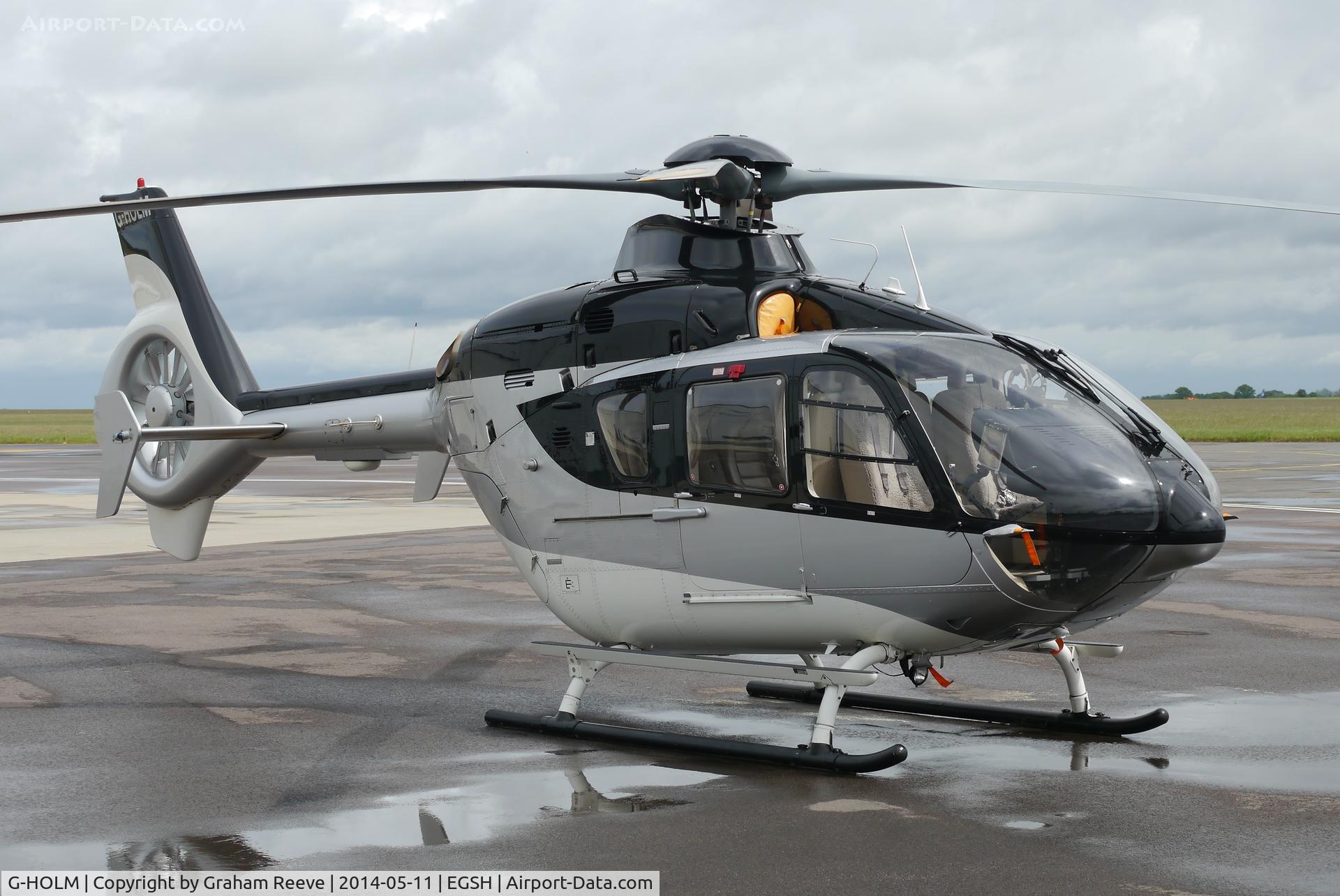 G-HOLM, 2007 Eurocopter EC-135T-2+ C/N 0574, Parked at Norwich.