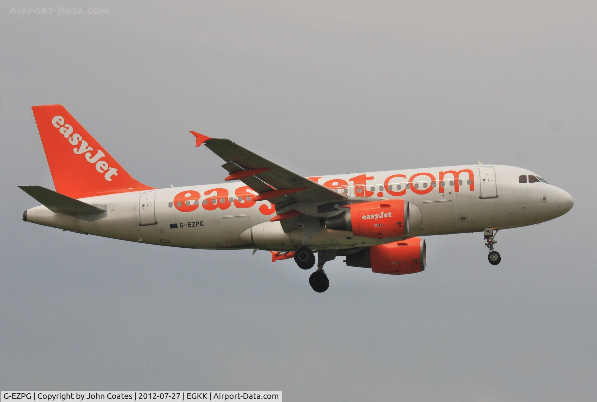 G-EZPG, 2005 Airbus A319-111 C/N 2385, Arriving 08