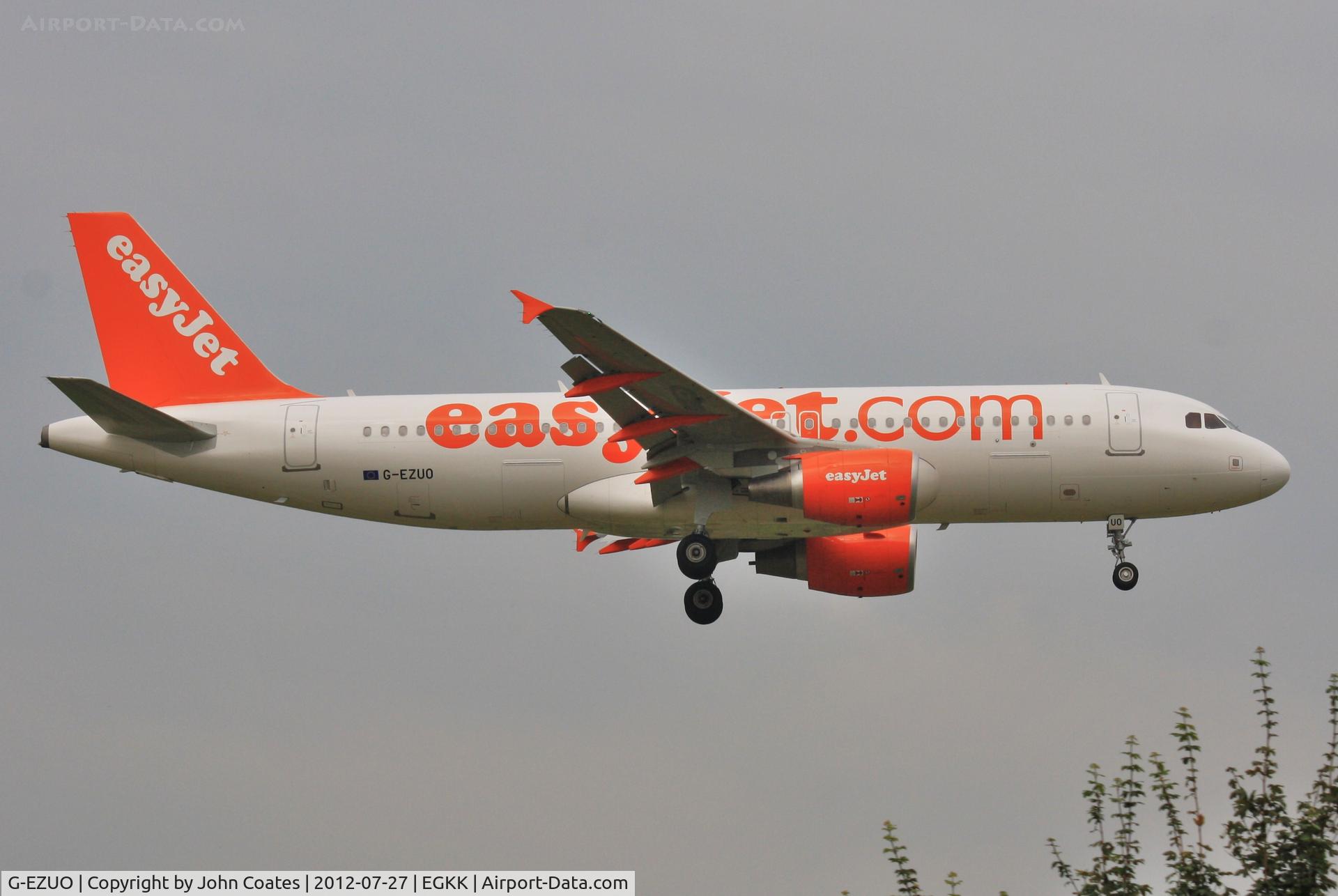 G-EZUO, 2012 Airbus A320-214 C/N 5052, Arriving 08