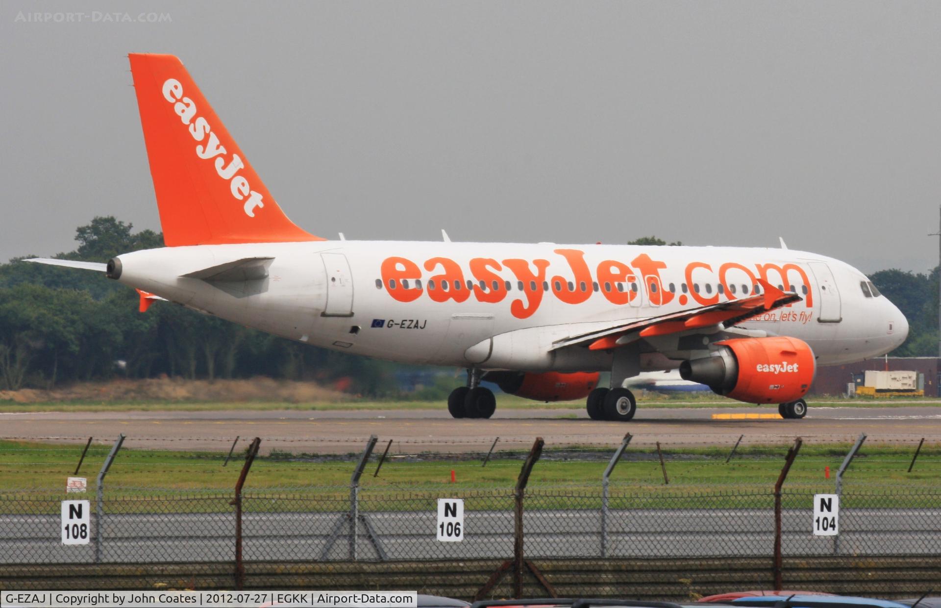 G-EZAJ, 2006 Airbus A319-111 C/N 2742, Departing 08