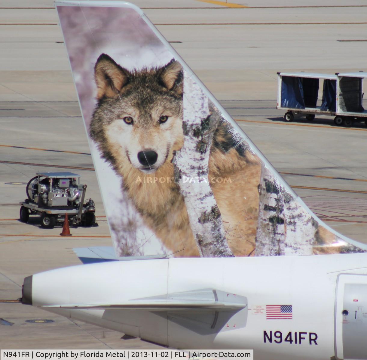 N941FR, 2005 Airbus A319-112 C/N 2483, Frontier Lobo the Gray Wolf A319