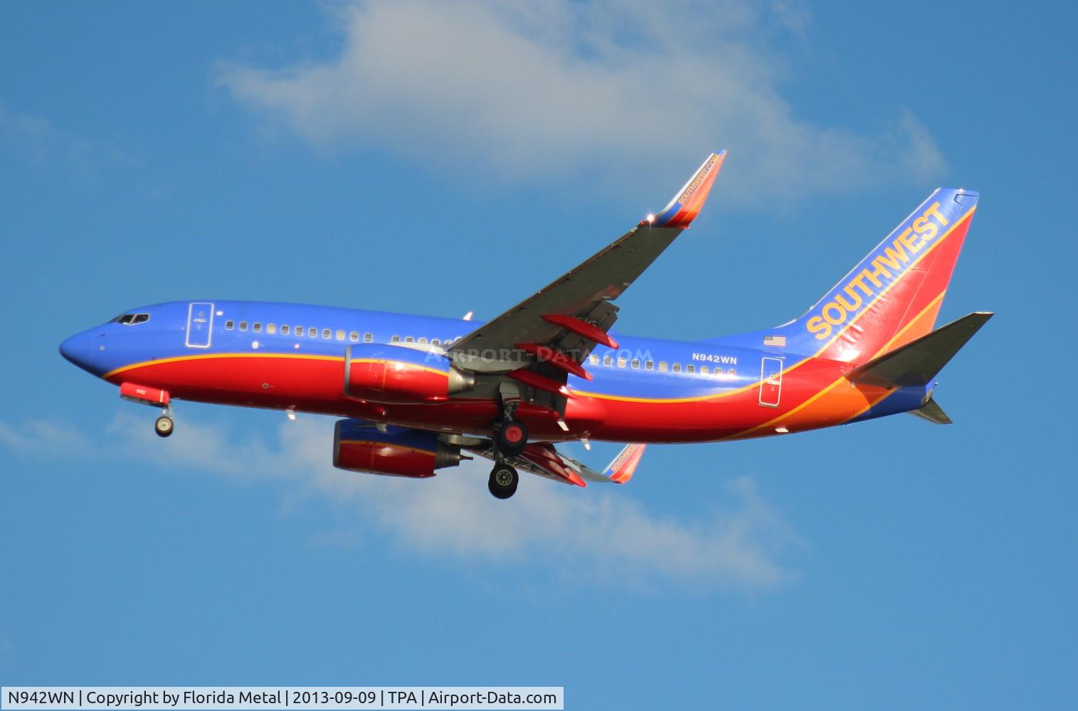 N942WN, 2009 Boeing 737-7H4 C/N 36648, Southwest 737-700