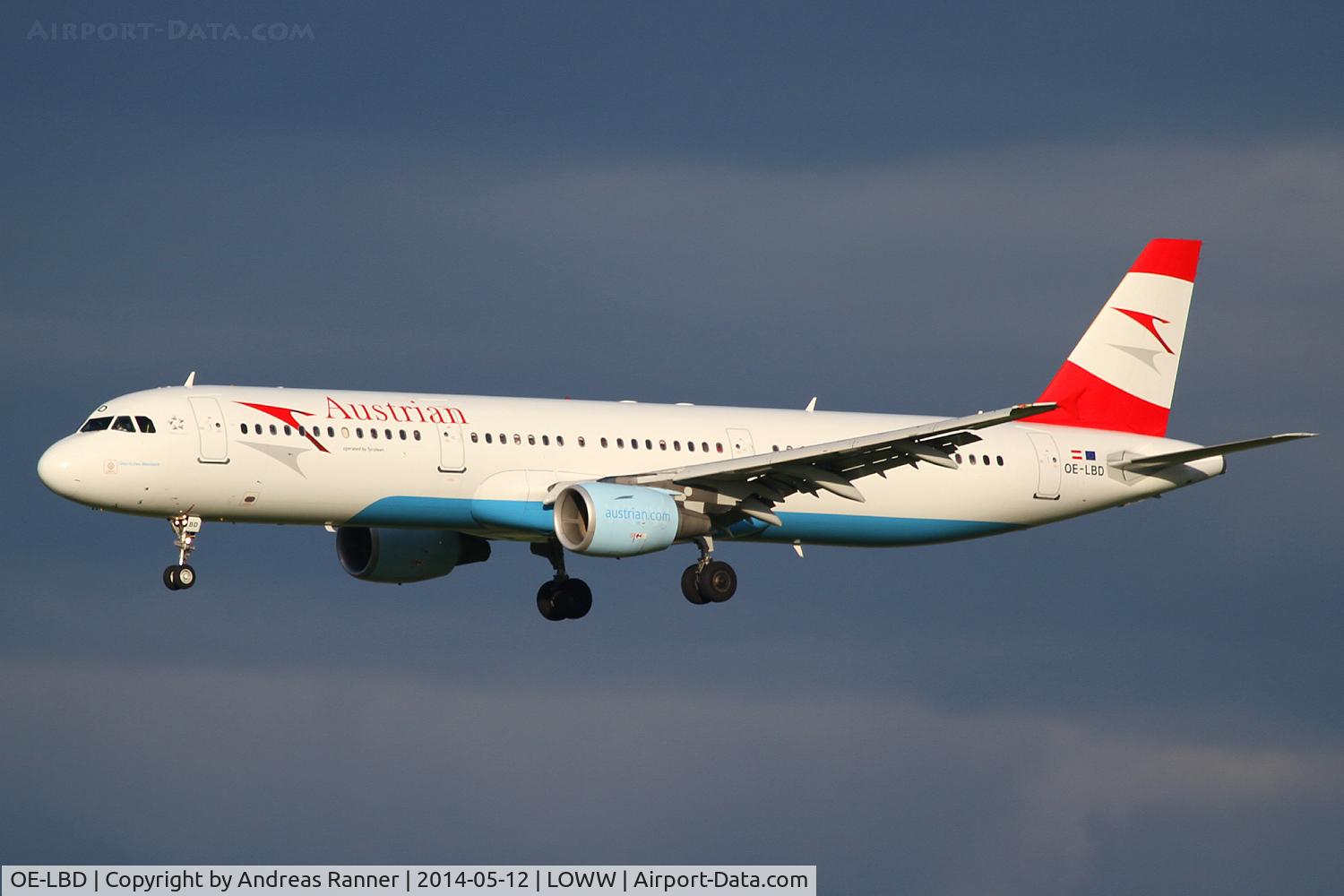 OE-LBD, 1998 Airbus A321-211 C/N 920, Austrian Airlines A321