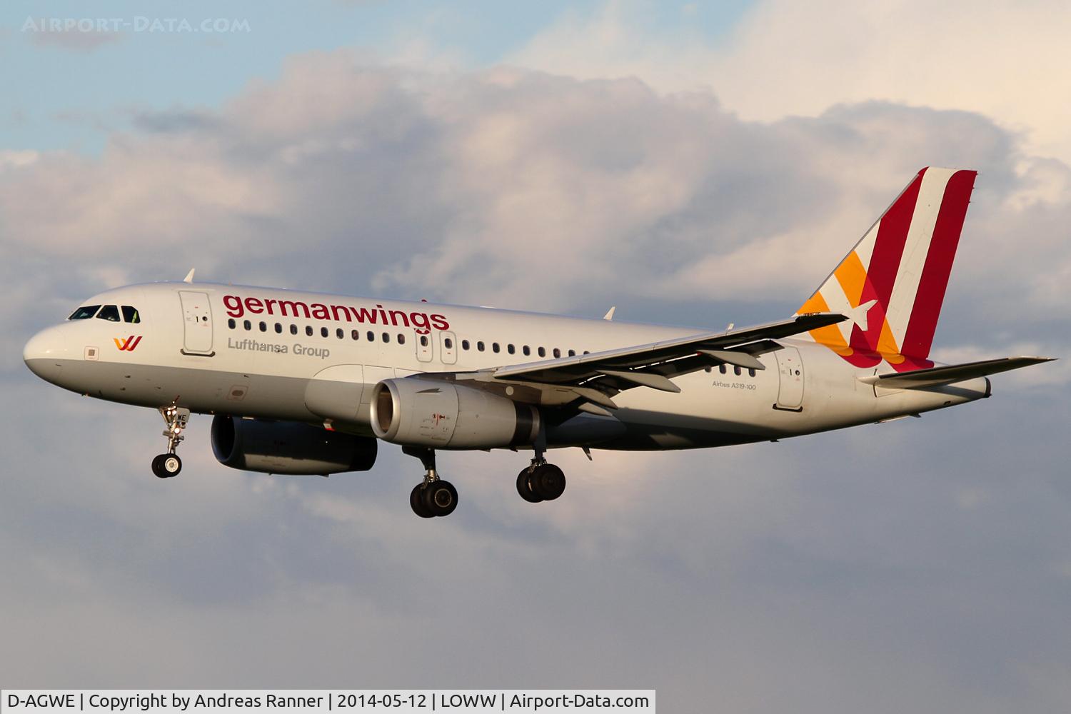 D-AGWE, 2007 Airbus A319-132 C/N 3128, Germanwings A319