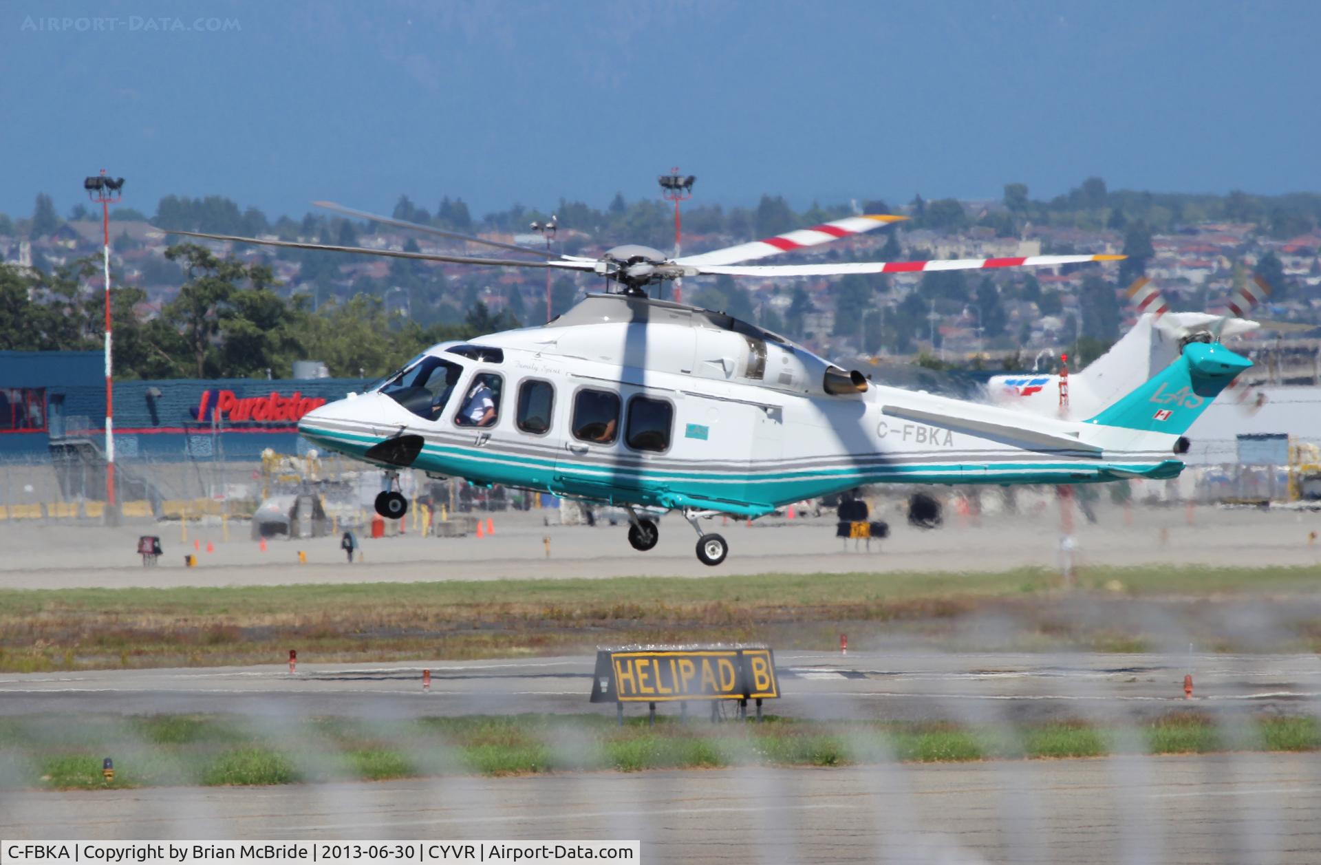 C-FBKA, 2006 Agusta AB-139 C/N 31037, London Air Services. AgustaWestland (Agusta-Bell) AB-139. C-FBKA cn 31037. Vancouver - International (YVR CYVR). Image © Brian McBride. 30 June 2013