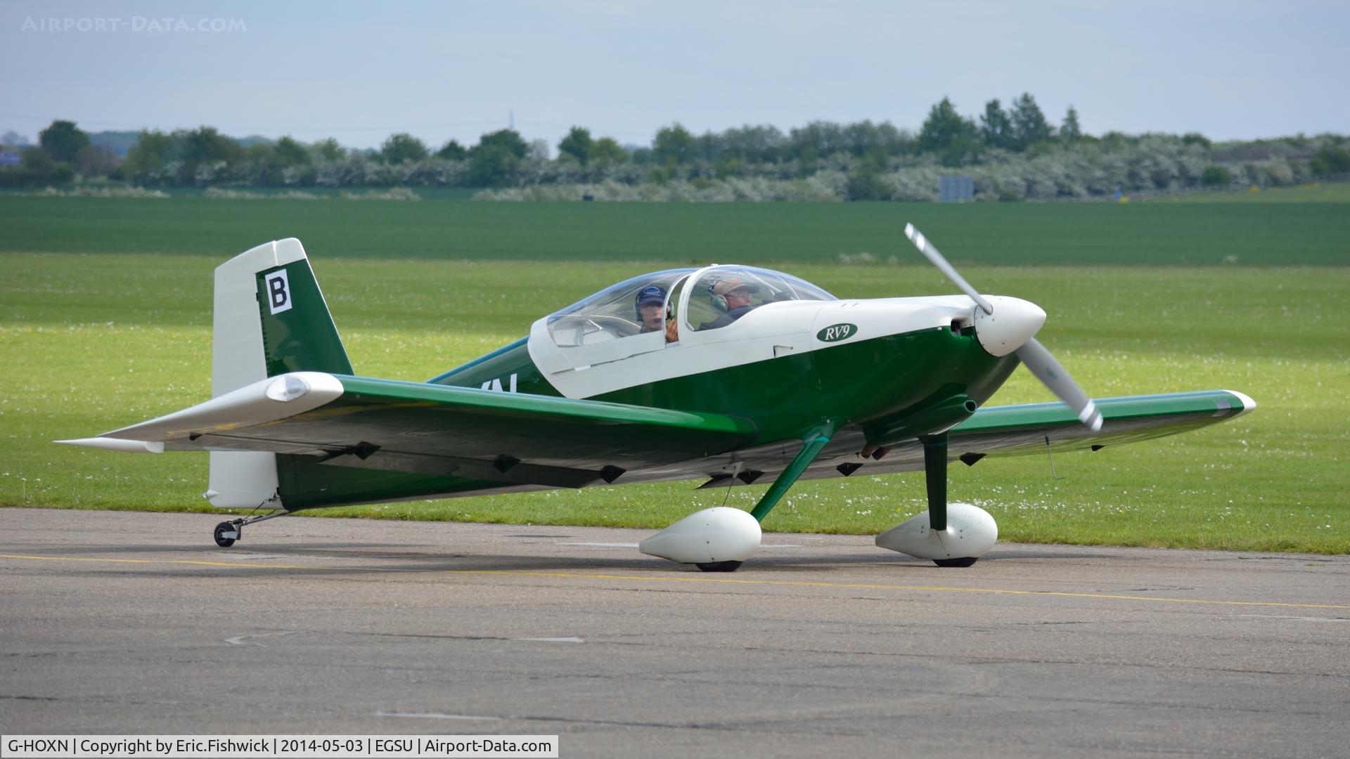 G-HOXN, 2007 Vans RV-9 C/N PFA 320-14229, 3. G-HOXN preparing to depart Duxford Airfield.