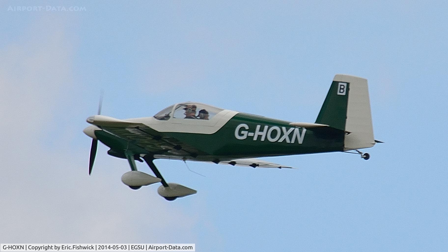 G-HOXN, 2007 Vans RV-9 C/N PFA 320-14229, 4. G-HOXN departing Duxford Airfield.