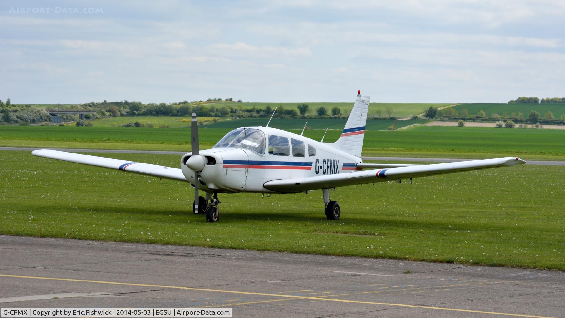 G-CFMX, 1983 Piper PA-28-161 Cherokee Warrior II C/N 28-8316073, 3. G-CFMX visiting Duxford Airfield.