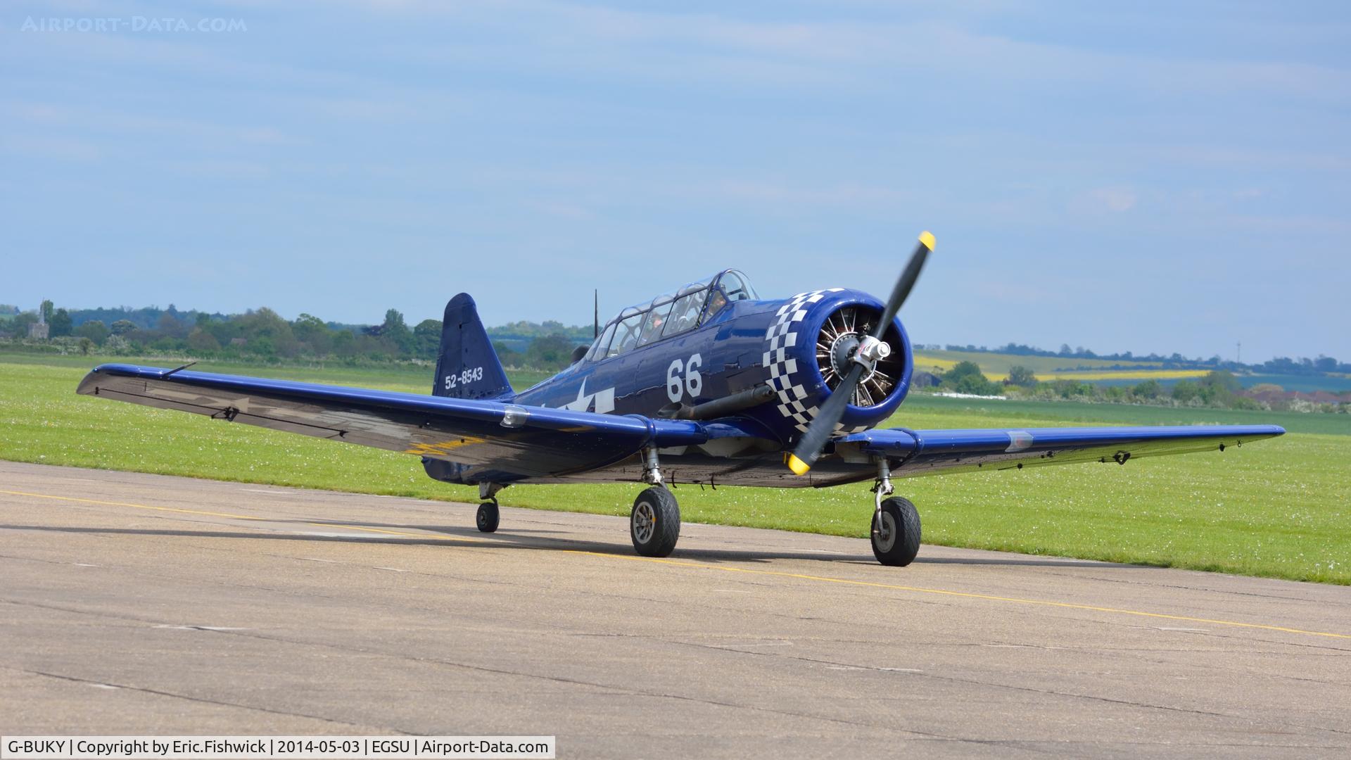 G-BUKY, 1952 Canadian Car & Foundry T-6H Harvard Mk.4M C/N CCF4-464, 3. B-BUKY in action at the IWM, Duxford.