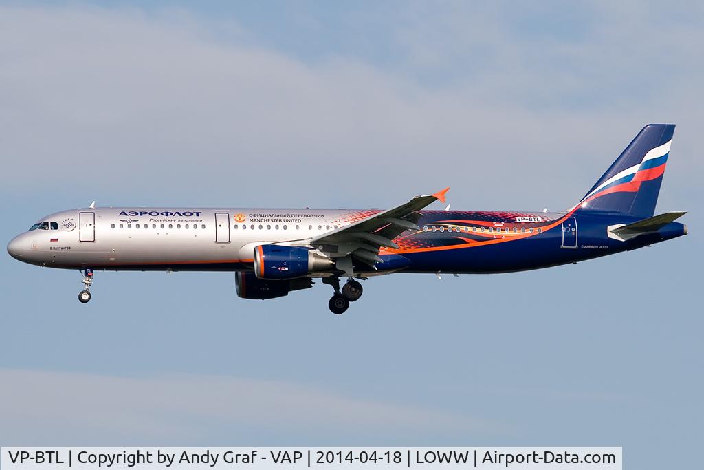 VP-BTL, 2013 Airbus A321-211 C/N 5881, Aeroflot A321