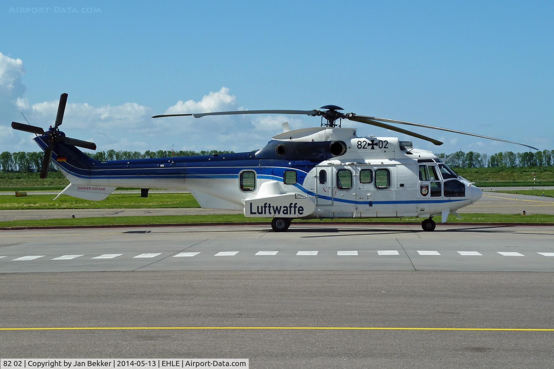 82 02, Eurocopter AS-532U2 Cougar C/N 2452, Rare visitor at lelystad Airport