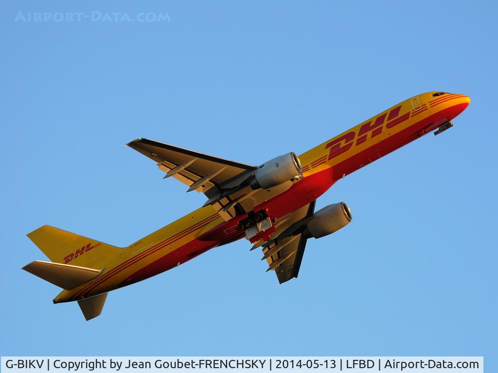 G-BIKV, 1985 Boeing 757-236 C/N 23400, DHL take off 29