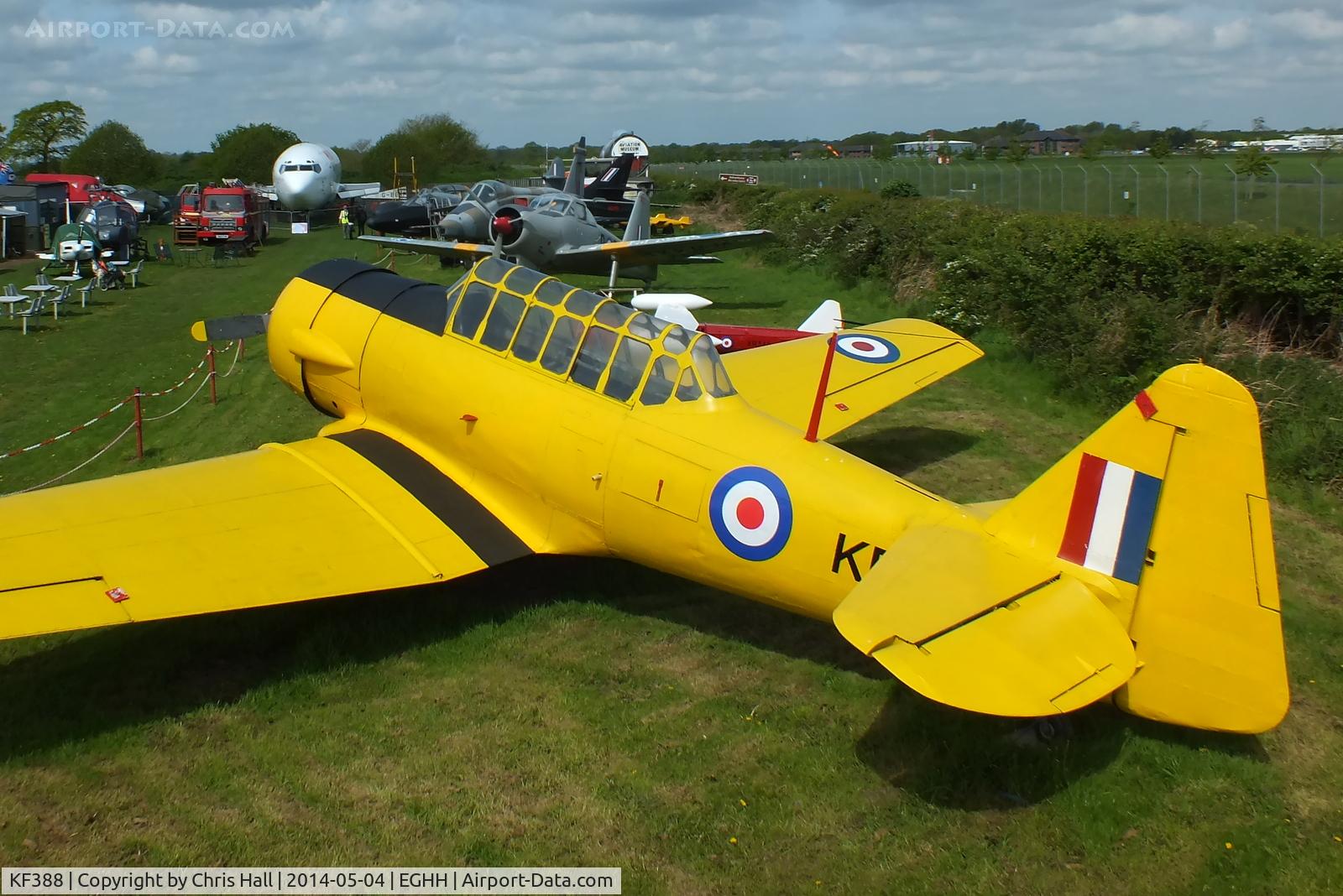 KF388, North American Harvard IIB C/N Composite, at the Bournemouth Aviaton Museum