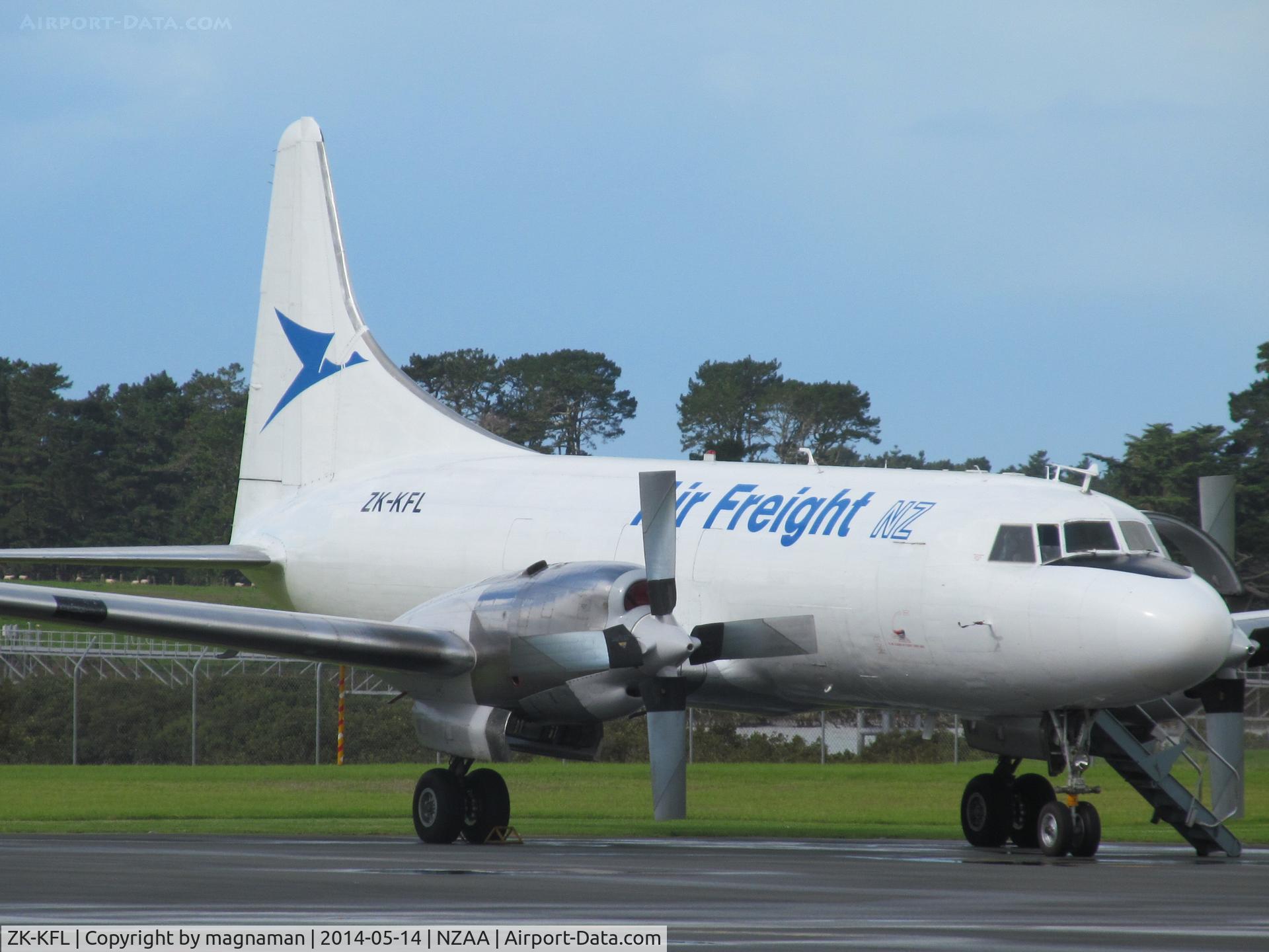 ZK-KFL, 1956 Convair 580(F) C/N 372, resting like a vampire