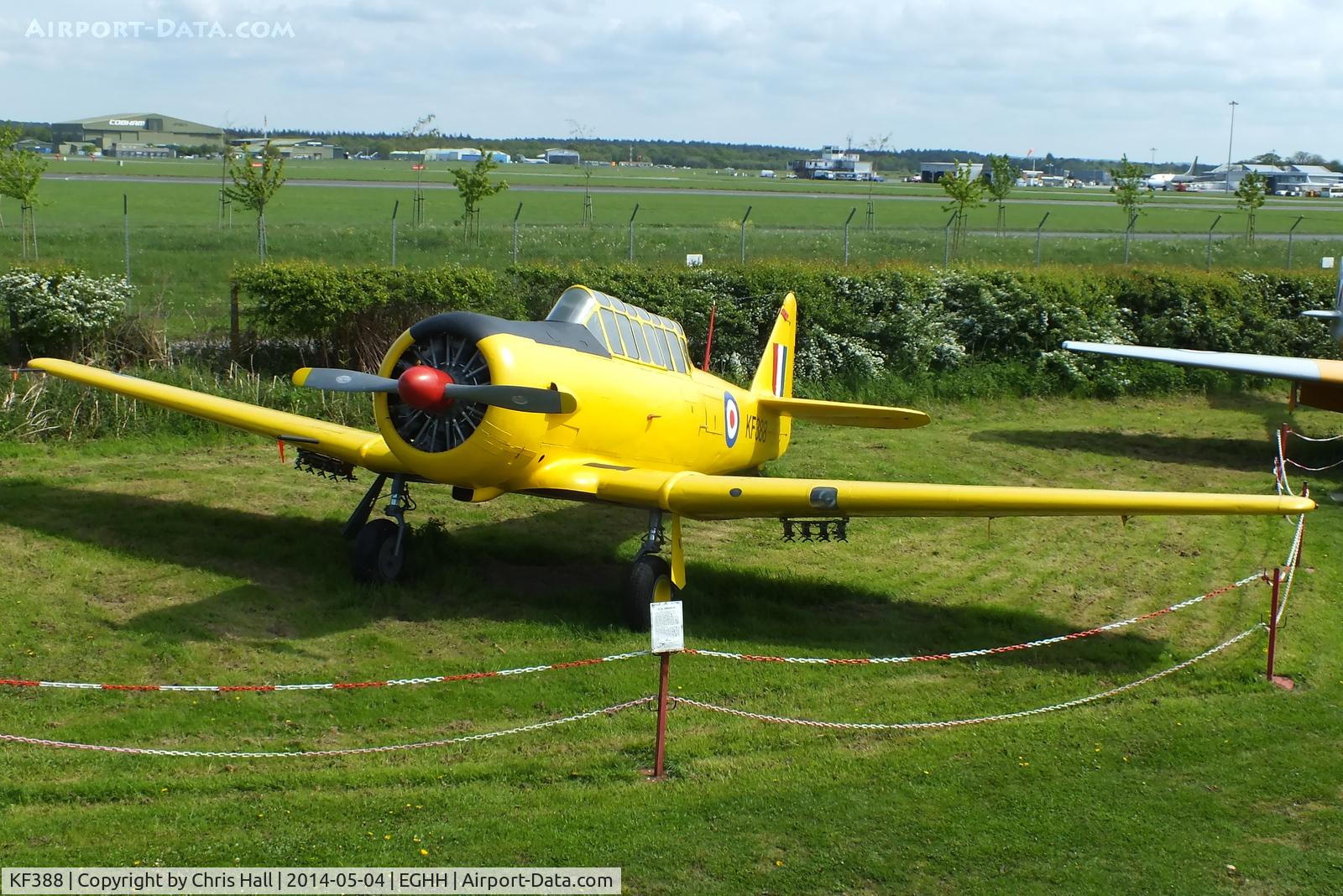 KF388, North American Harvard IIB C/N Composite, at the Bournemouth Aviaton Museum