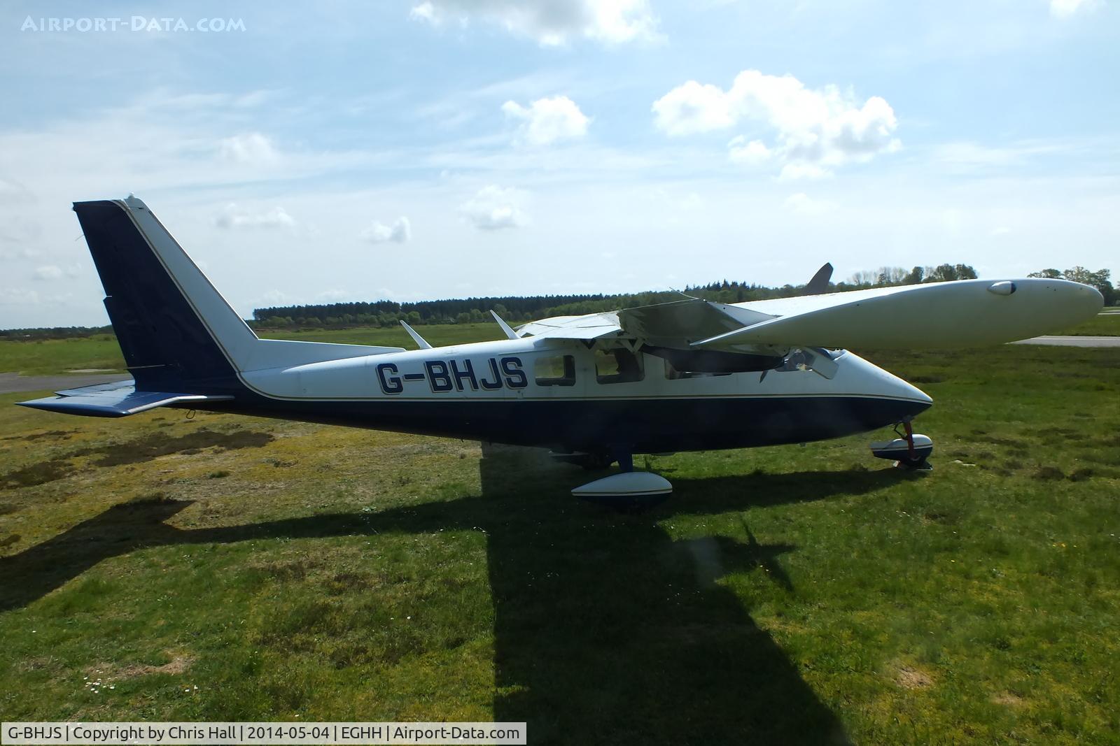 G-BHJS, 1978 Partenavia P-68B C/N 172, parked at Bournemouth