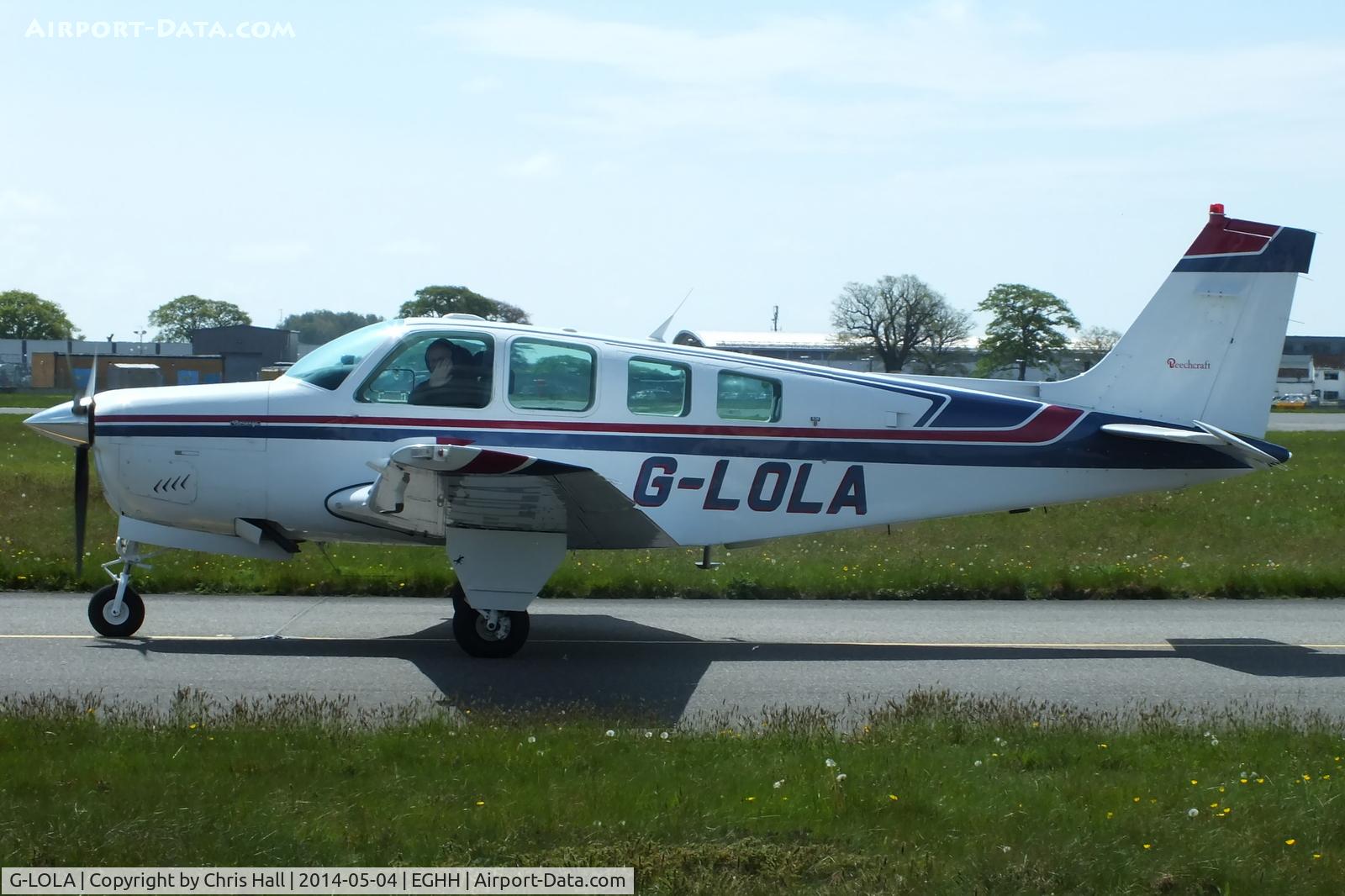 G-LOLA, 1984 Beech A36 Bonanza 36 C/N E-2116, AJW Construction Ltd