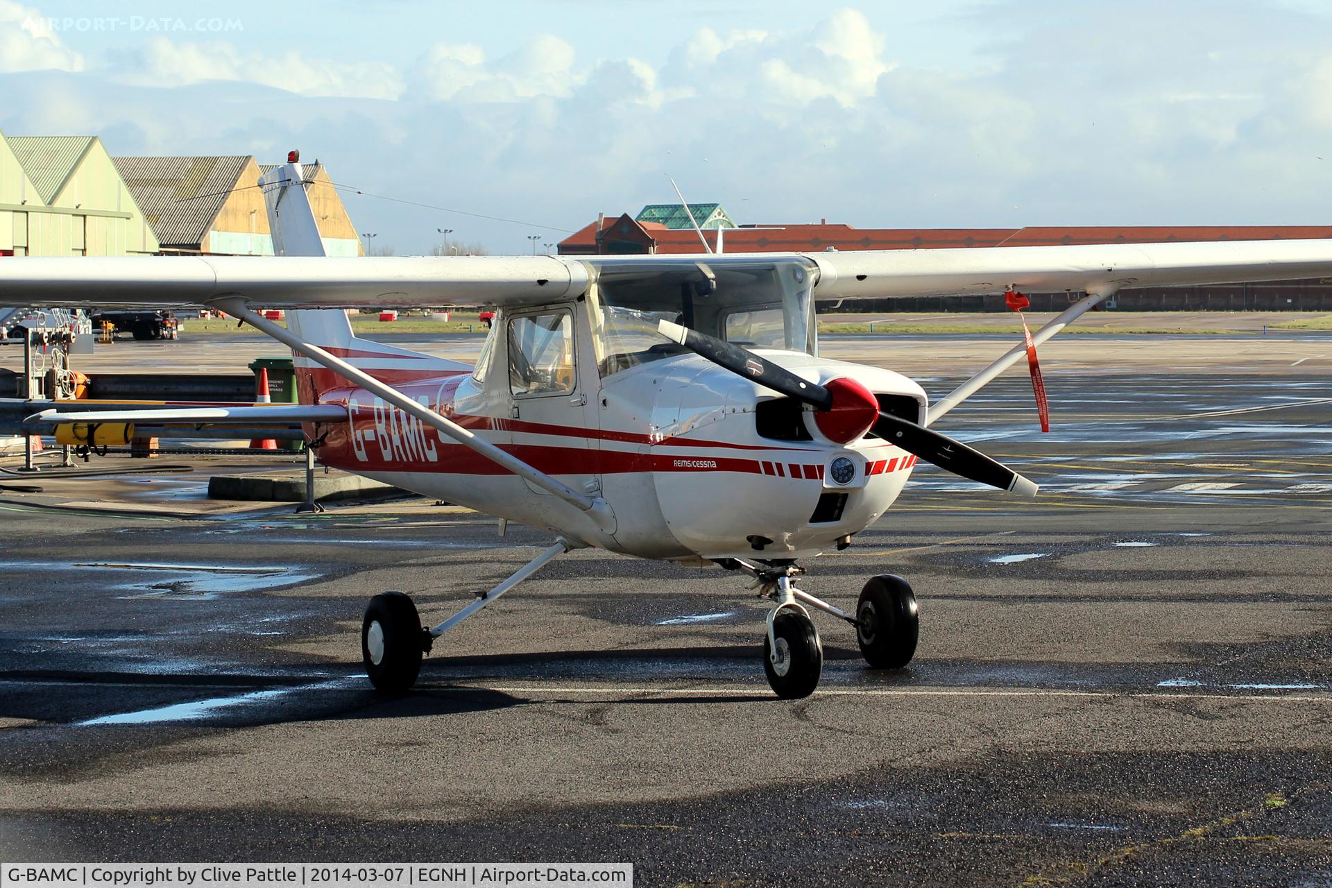 G-BAMC, 1973 Reims F150L C/N 0892, Ready for action at Blackpool