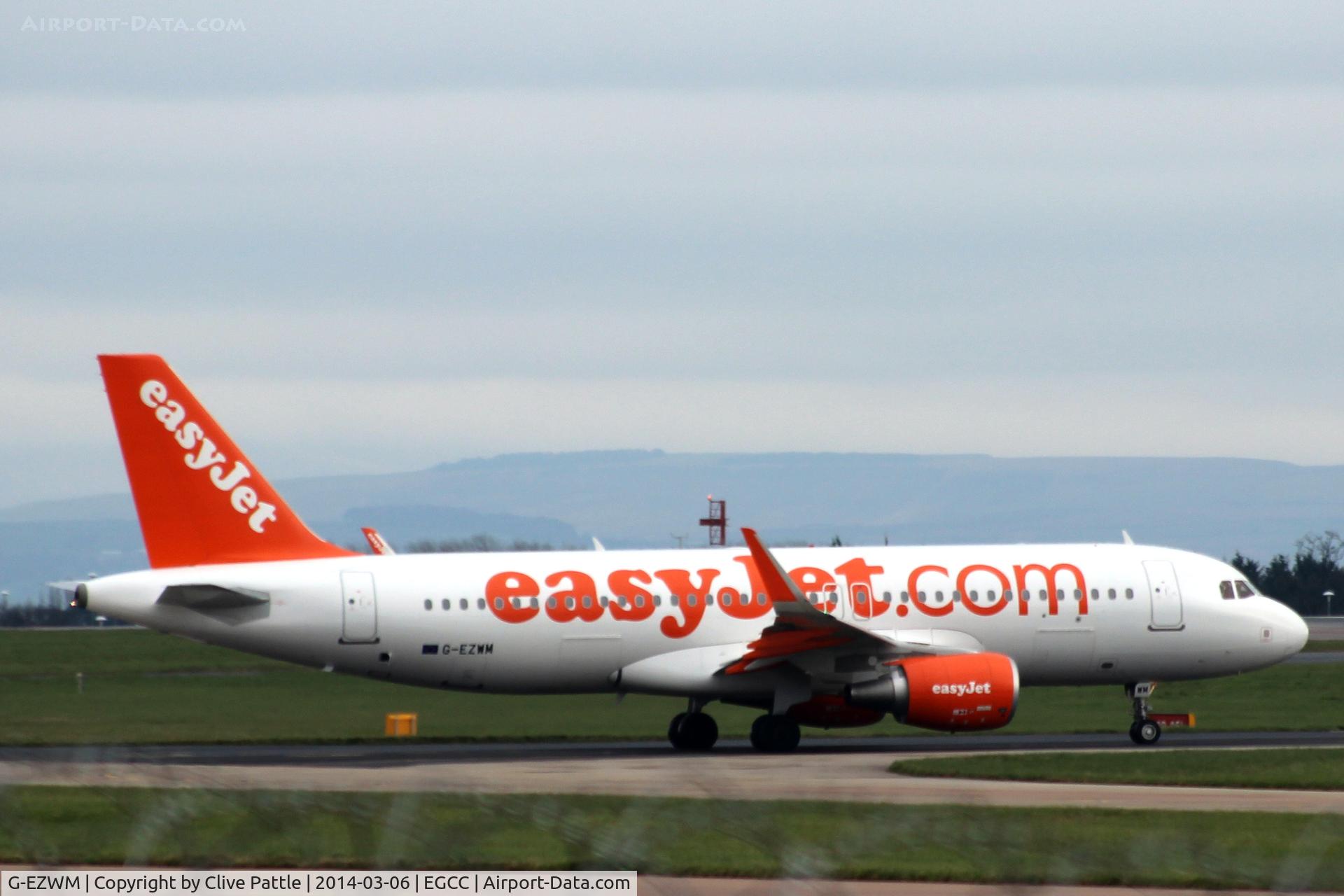 G-EZWM, 2013 Airbus A320-214 C/N 5739, EGCC Taxi