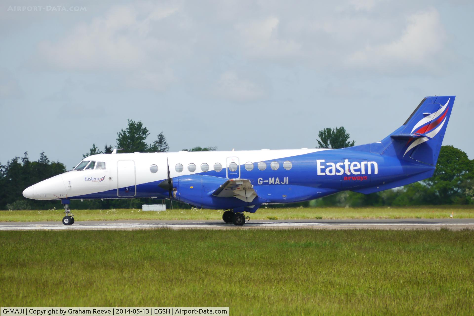 G-MAJI, 1993 British Aerospace Jetstream 41 C/N 41011, About to depart.