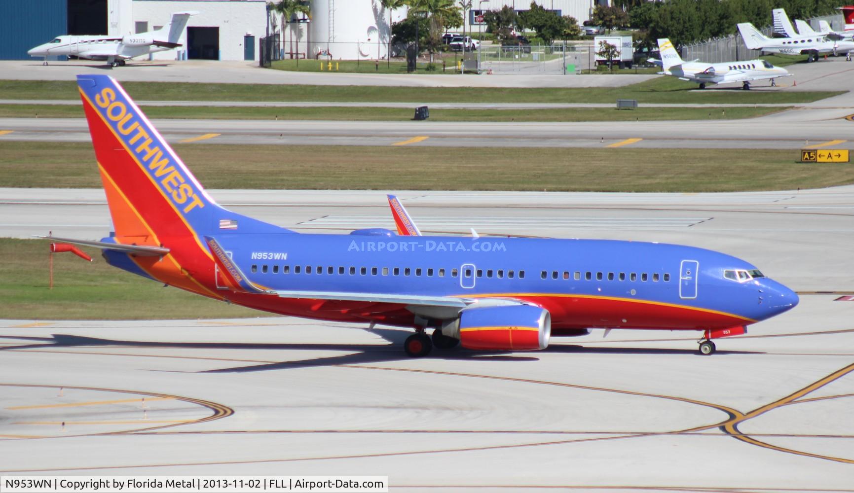 N953WN, 2010 Boeing 737-7H4 C/N 36668, Southwest 737-700