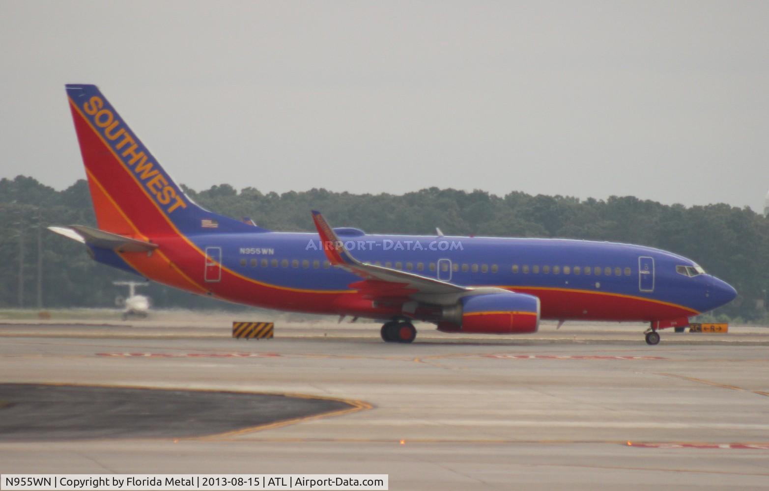 N955WN, 2011 Boeing 737-7H4 C/N 36671, Southwest 737-700