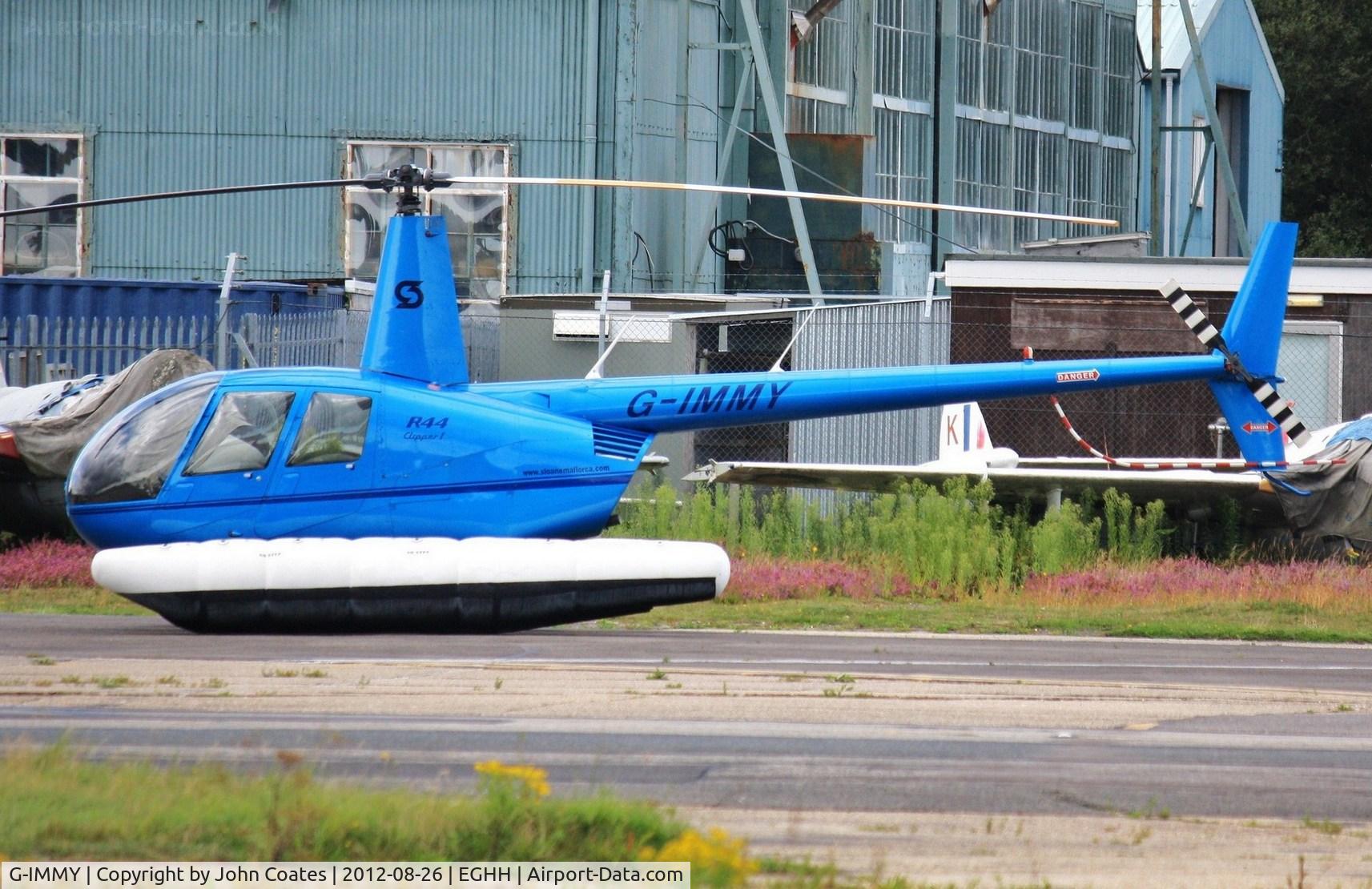 G-IMMY, 2008 Robinson R44 Clipper C/N 1890, At BHL with floats