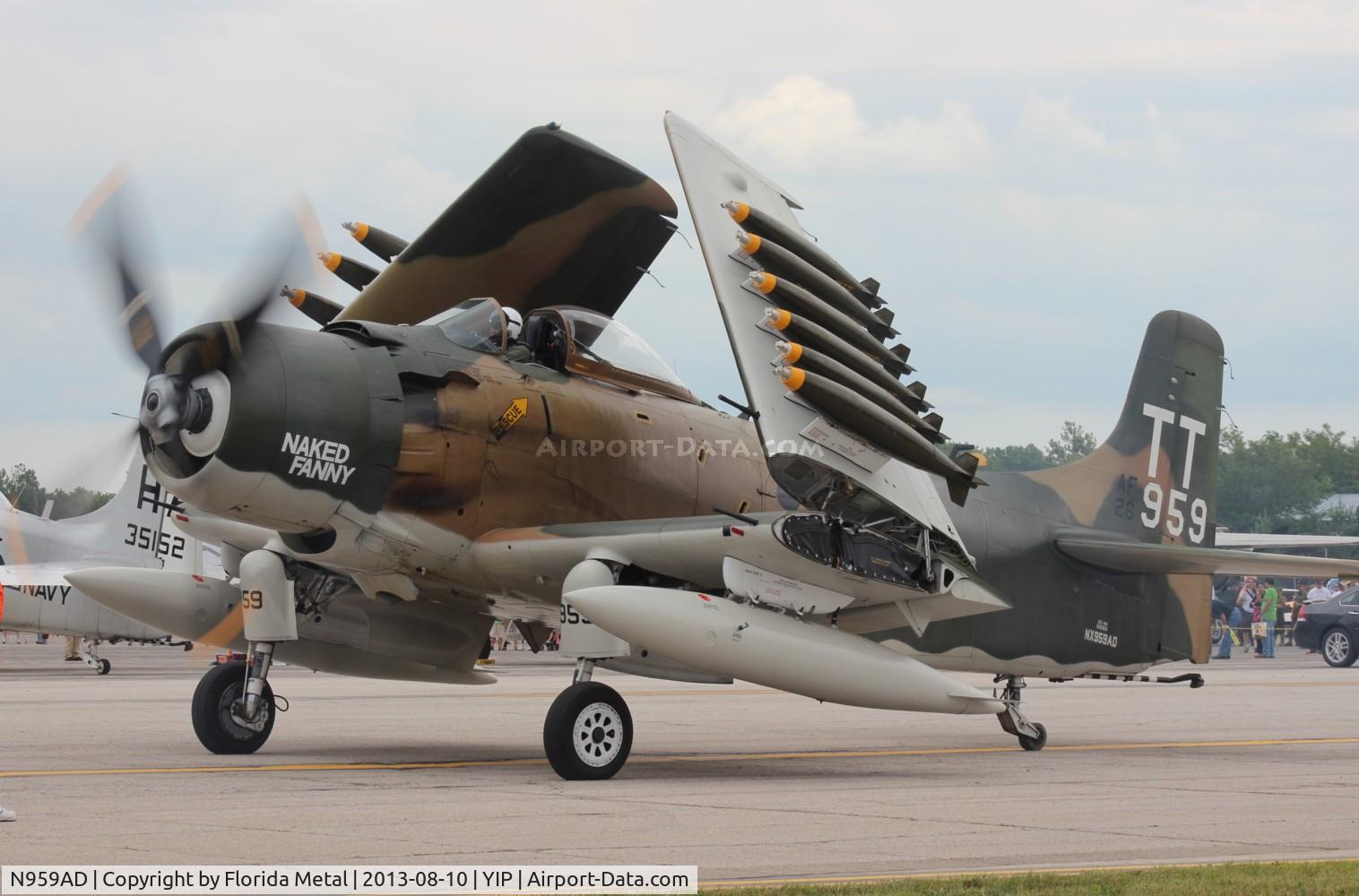 N959AD, Douglas A-1D Skyraider (AD-4NA) C/N 7759, Skyraider